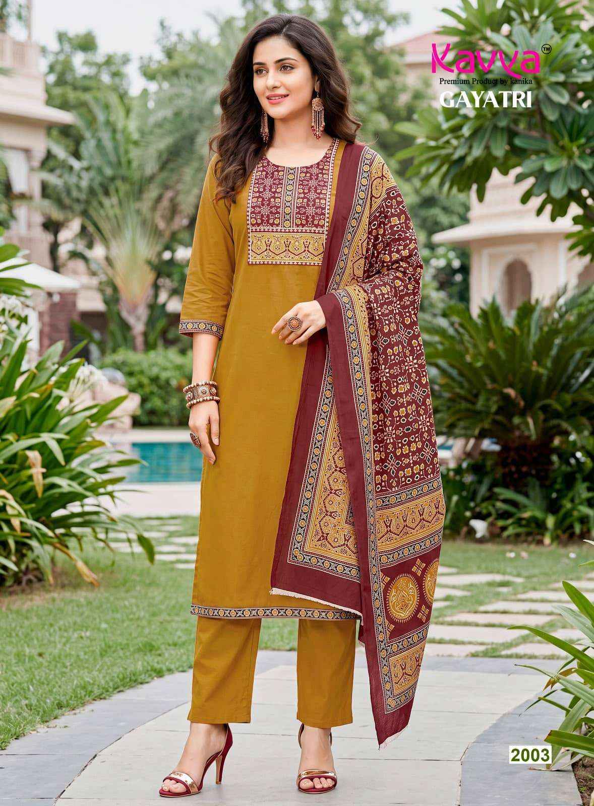 Kavya Gayatri Vol 2 Dhabu Cotton Readymade Suits - Wholesale Market ( 10 Pcs Catalog )