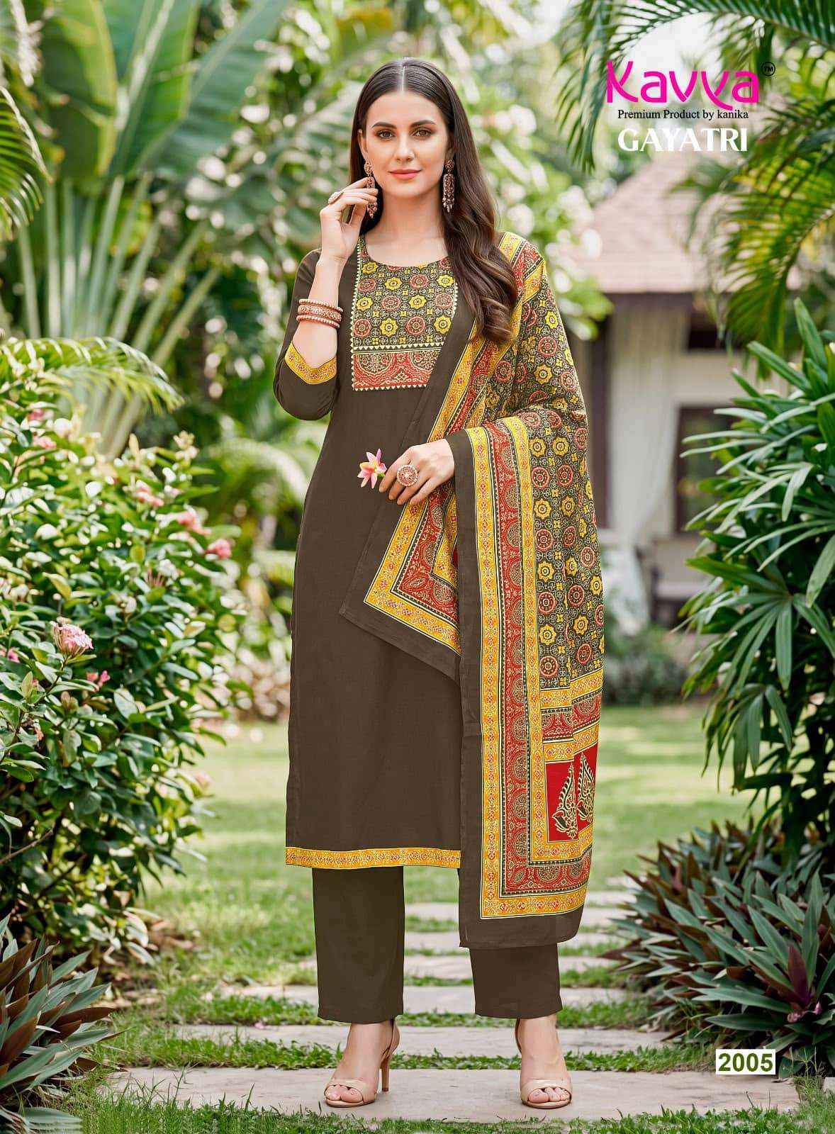 Kavya Gayatri Vol 2 Dhabu Cotton Readymade Suits - Wholesale Market ( 10 Pcs Catalog )