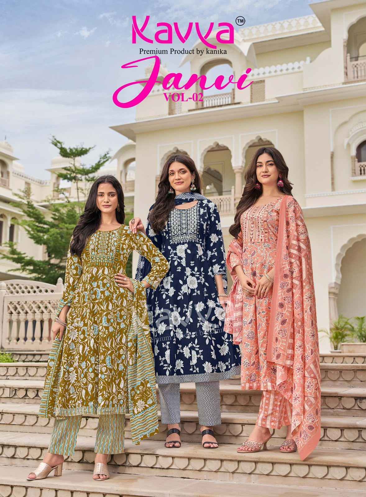Kavya Janvi Vol 2 Malaysian Cotton Kurti Combo Set Collection _ Wholesale Factory Rate ( 10 Pcs Catalog )