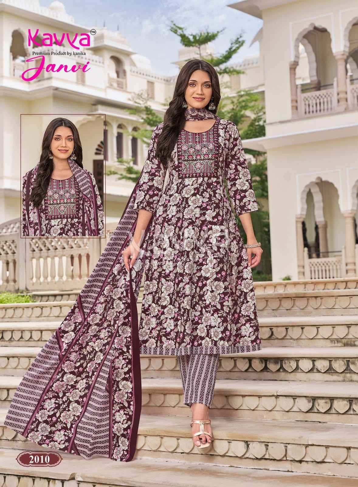 Kavya Janvi Vol 2 Malaysian Cotton Kurti Combo Set Collection _ Wholesale Factory Rate ( 10 Pcs Catalog )