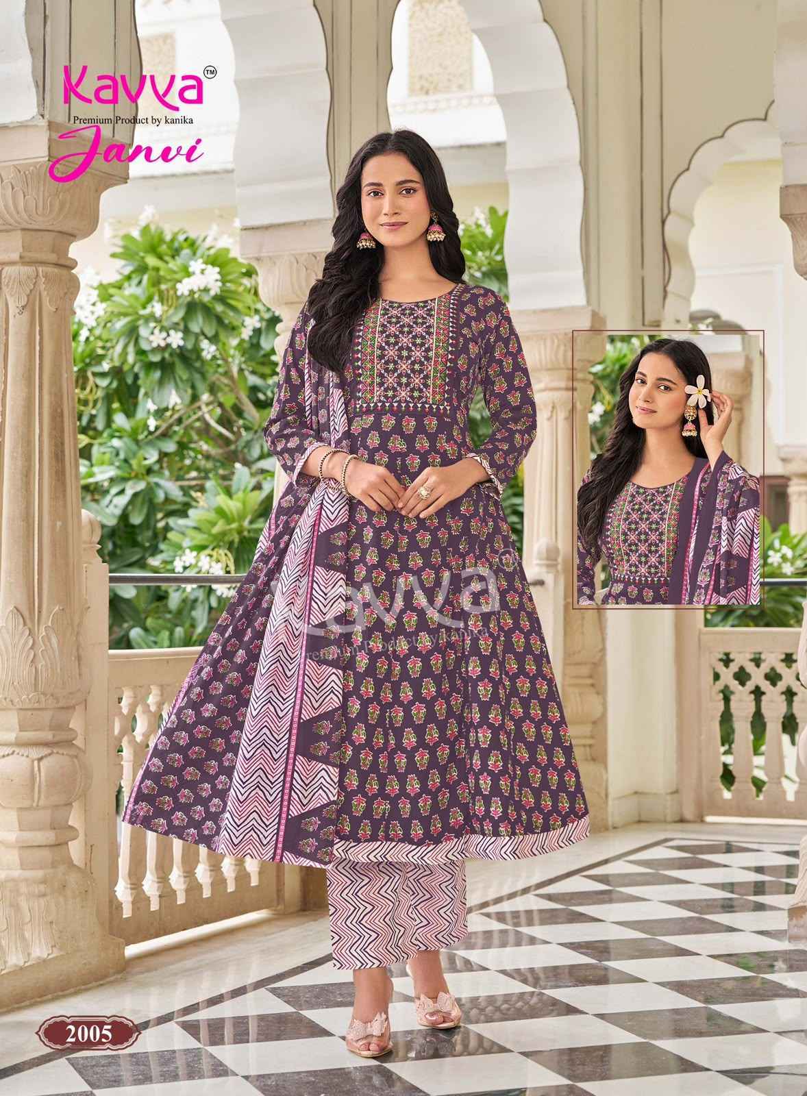 Kavya Janvi Vol 2 Malaysian Cotton Kurti Combo Set Collection _ Wholesale Factory Rate ( 10 Pcs Catalog )
