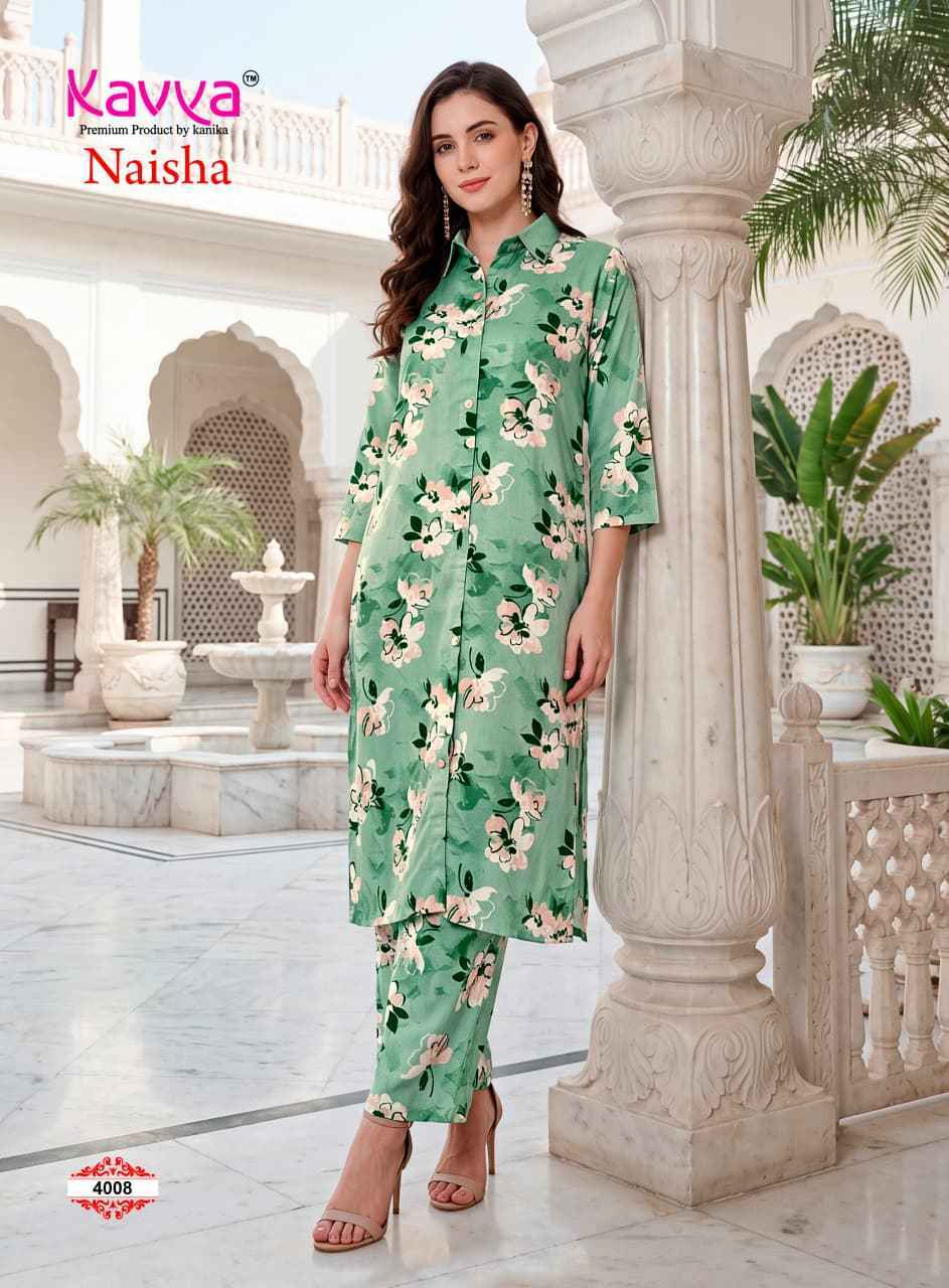 Kavya Naisha Vol 4 Egyptian Rayon Co Ord ( Set 10 pcs Catalog ) - Surat Textile Market