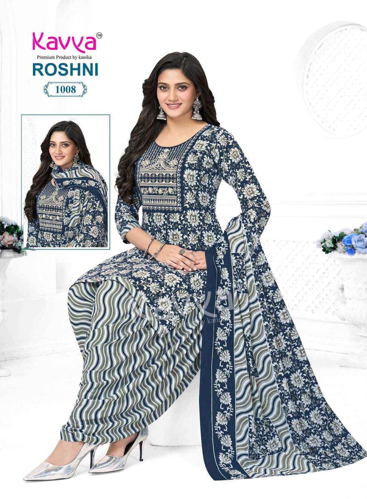 Kavya Roshni Vol 1 Readymade Cotton Patiyala Suit Suppliers ( 10 Pcs Catalogue )