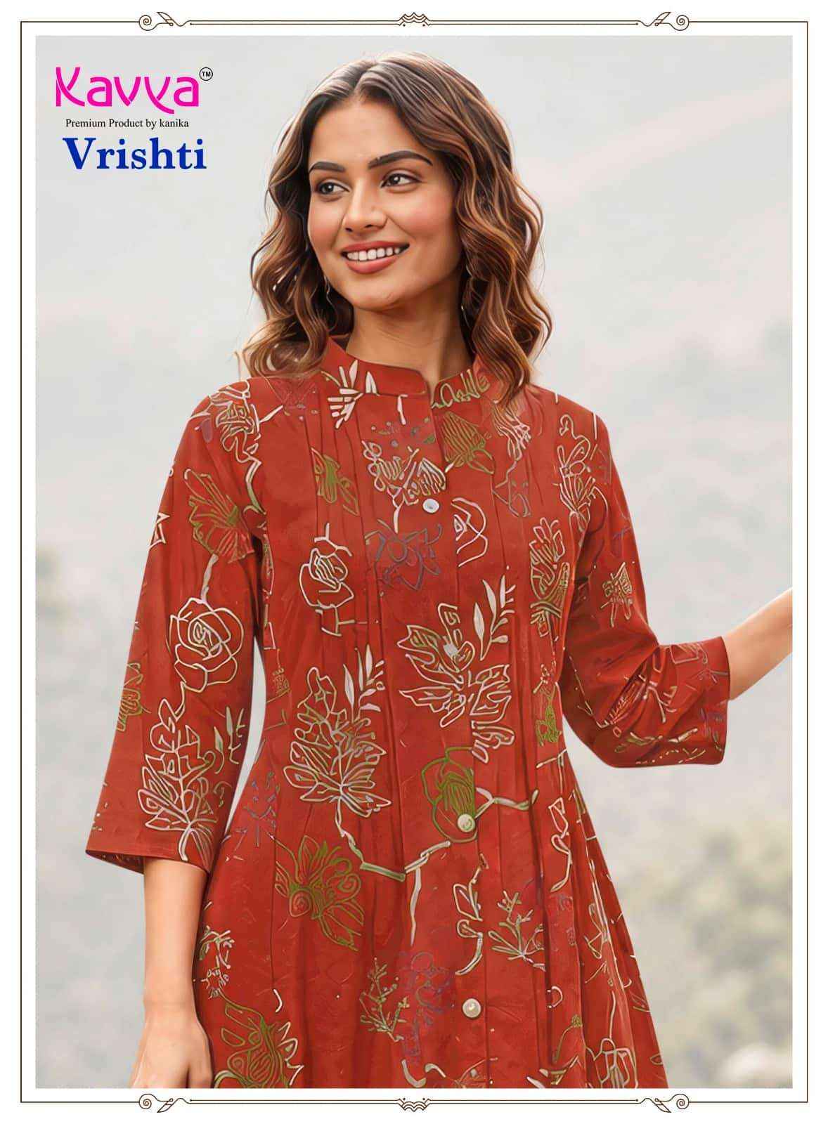 Kavya Vrishti - wholesale kurti market in surat with price ( 10 Pcs Catalog )