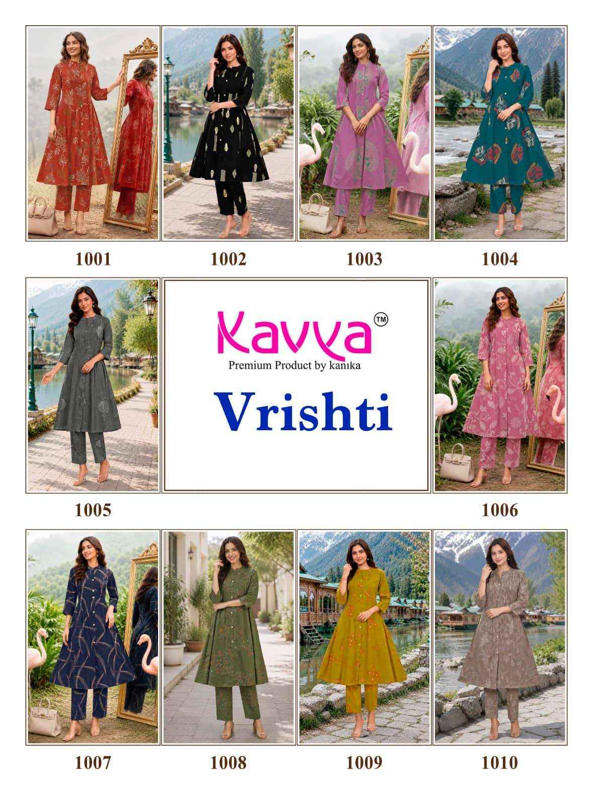 Kavya Vrishti - wholesale kurti market in surat with price ( 10 Pcs Catalog )