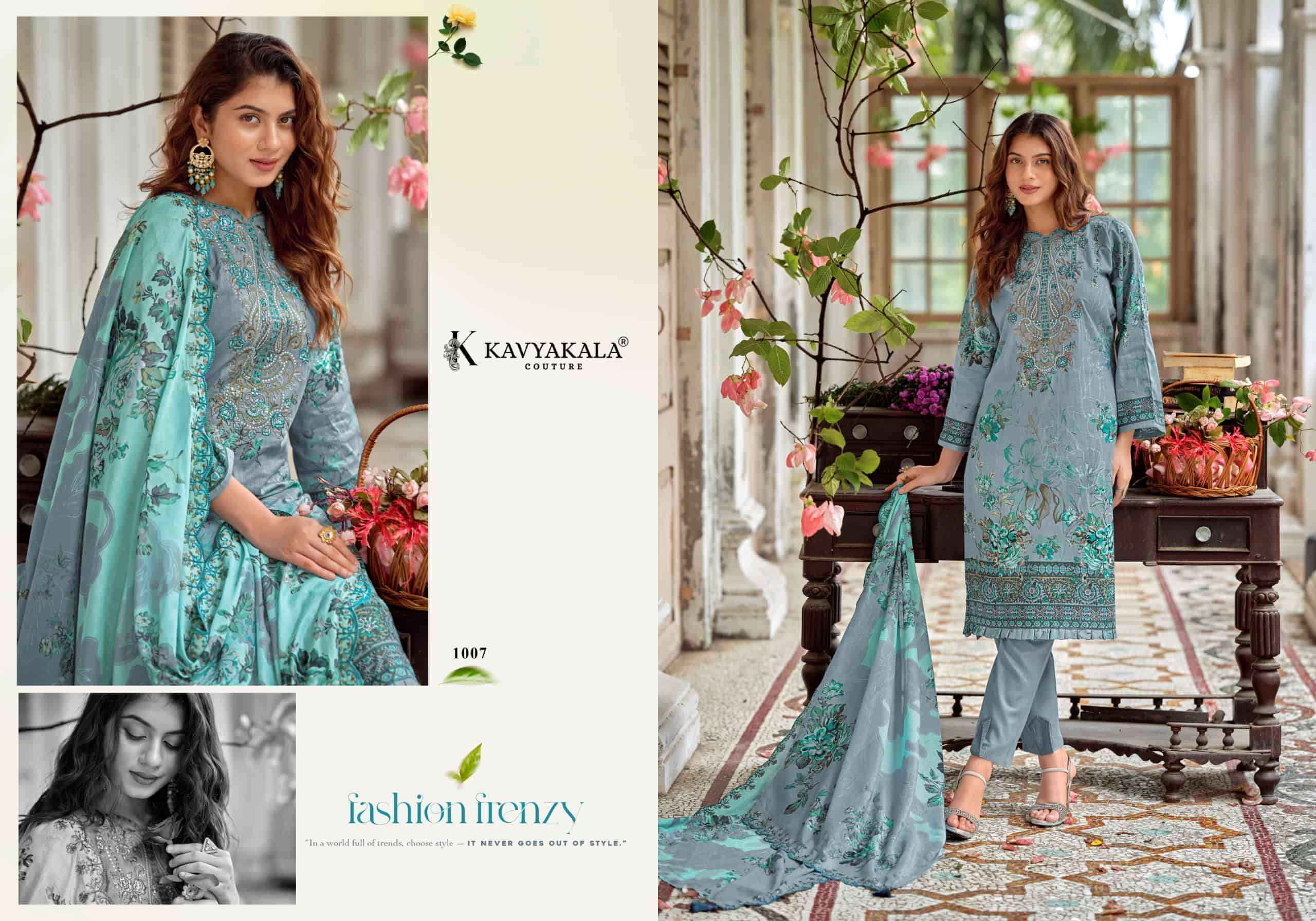 Kavyakala Anarkali Vol 26 Fancy Lawn Cotton Dress Material Wholesale Price ( 8 Pcs Catalog )