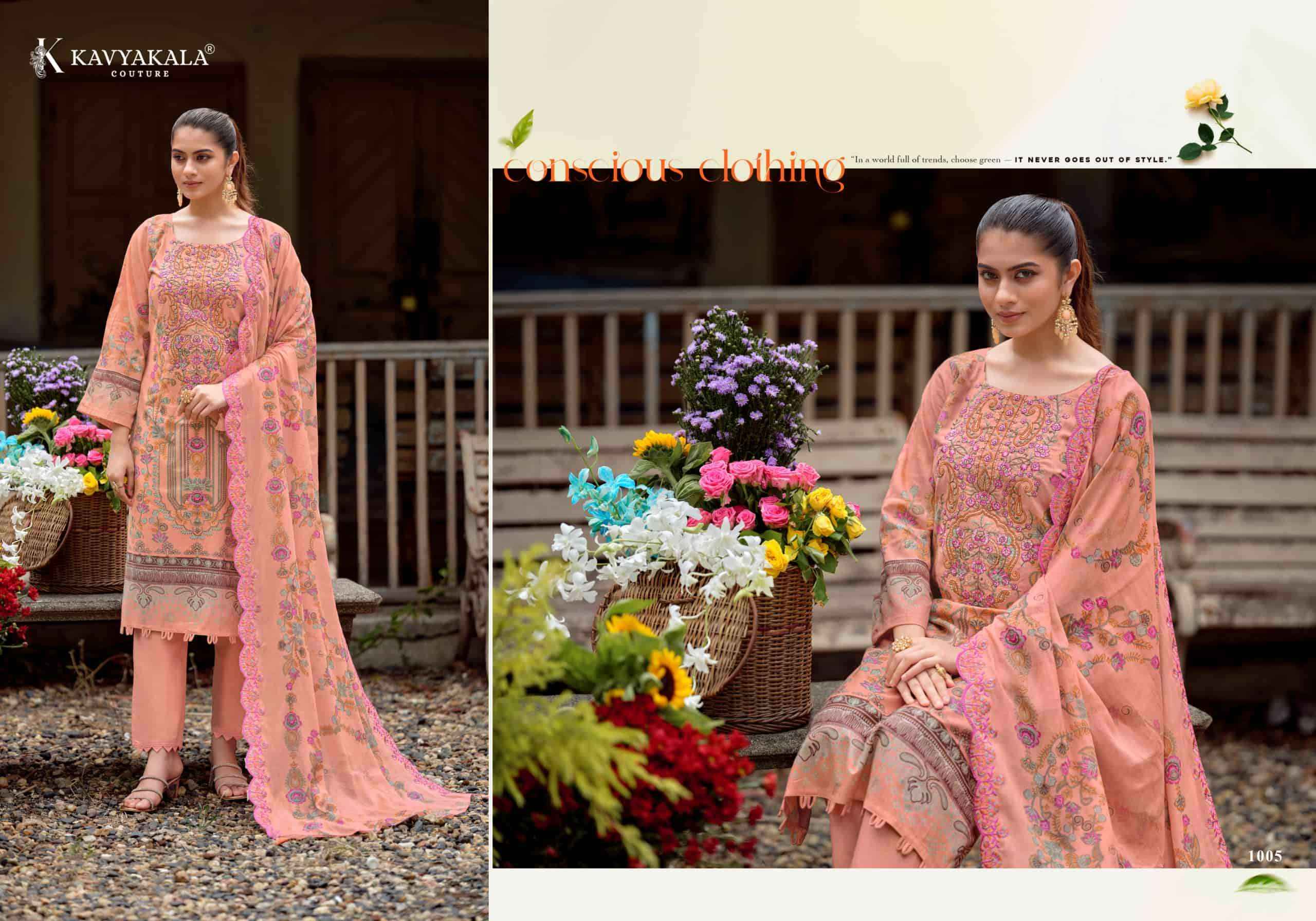 Kavyakala Anarkali Vol 26 Fancy Lawn Cotton Dress Material Wholesale Price ( 8 Pcs Catalog )