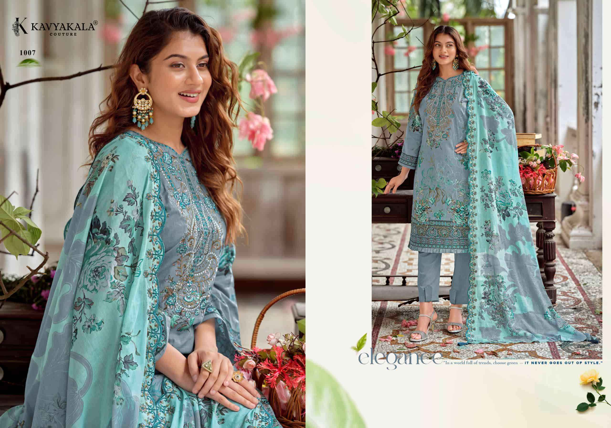 Kavyakala Anarkali Vol 26 Fancy Lawn Cotton Dress Material Wholesale Price ( 8 Pcs Catalog )