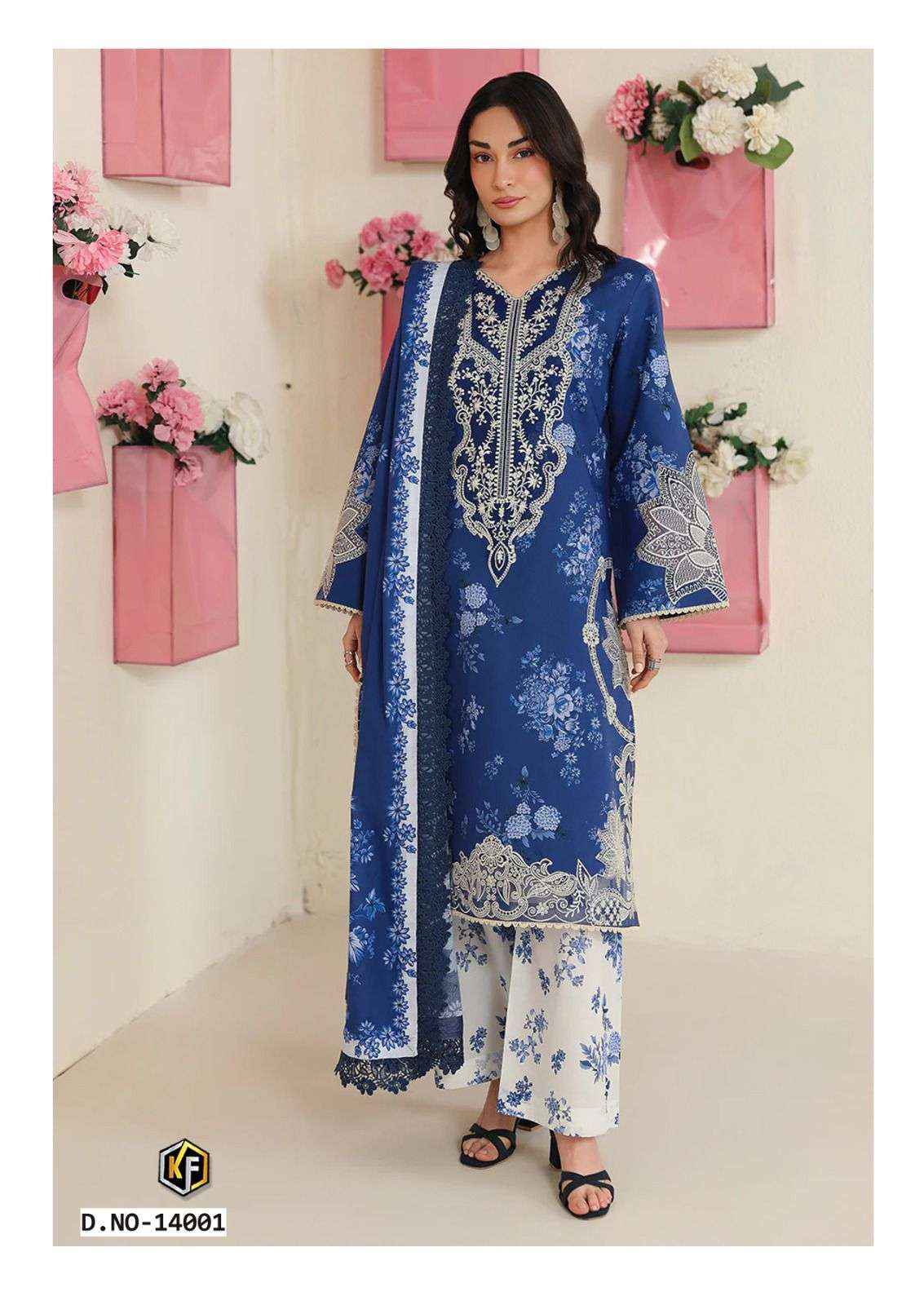 KEVAL FAB RANGREZ VOL 14 COTTON DIGITAL PRINTS DRESS MATERIAL _ WHOLESALE FACTORY RATE ( 6 PCS CATALOG )
