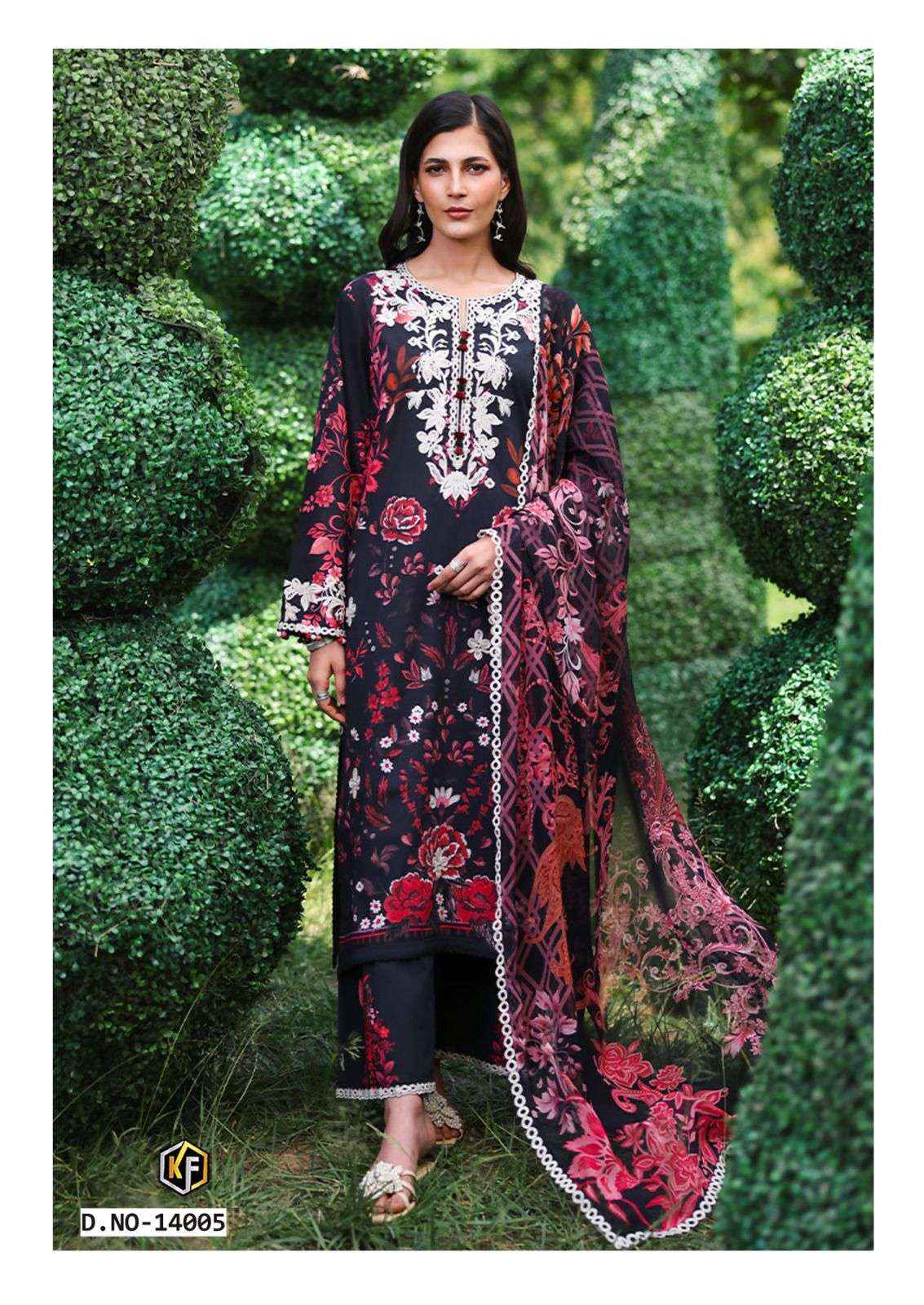 KEVAL FAB RANGREZ VOL 14 COTTON DIGITAL PRINTS DRESS MATERIAL _ WHOLESALE FACTORY RATE ( 6 PCS CATALOG )