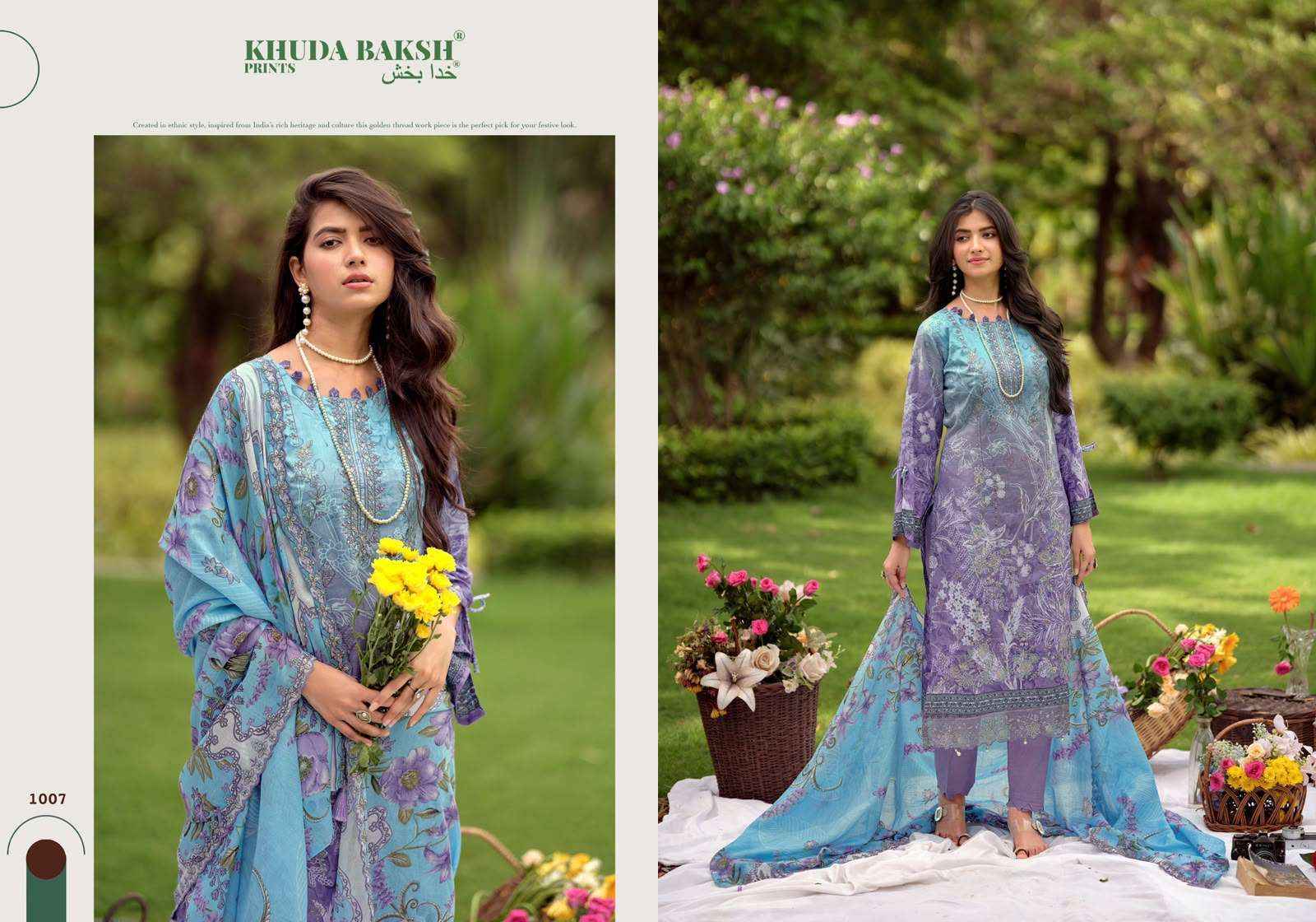 Khuda Baksh Prints Farah Vol 2 Lawn Dress Material _ Wholesale Factory Rate ( 10 Pcs Catalog )