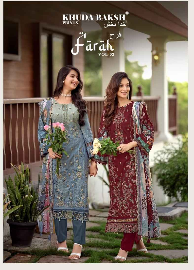 Khudha Baksh Farah Vol 2 Latest Catalog Wholesale Price ( 10 Pcs Catalog )