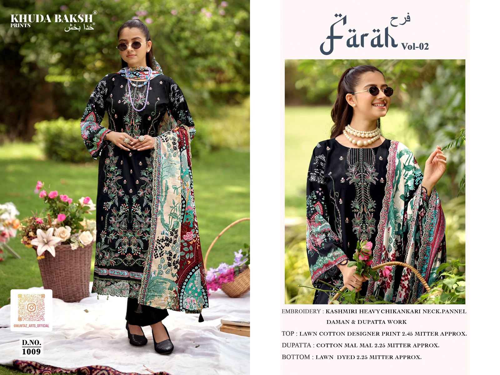 Khudha Baksh Farah Vol 2 Latest Catalog Wholesale Price ( 10 Pcs Catalog )