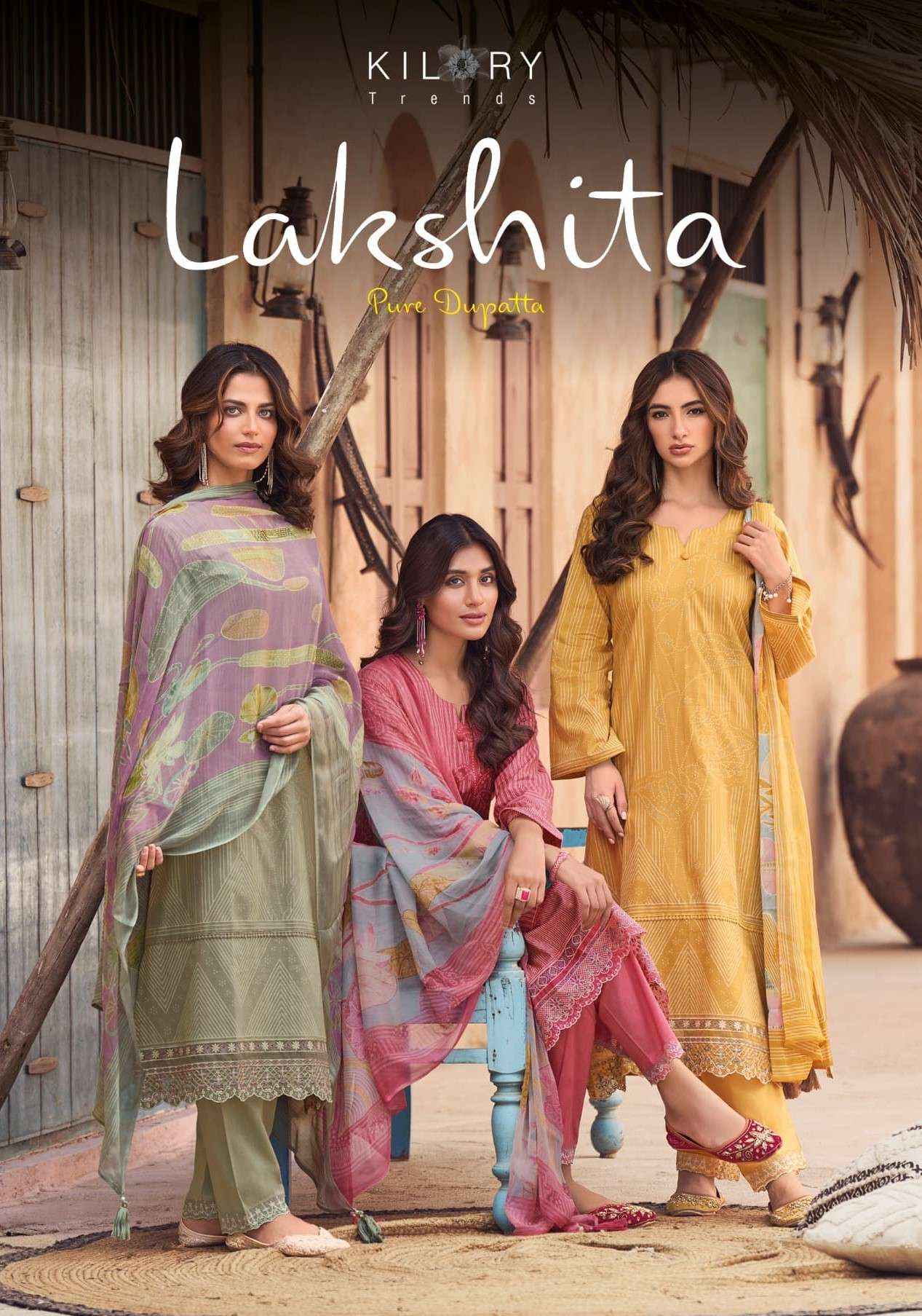 Kilory Lakshita Pure Lawn Cotton Designer Dress Material _ Wholesale Factory Rate ( 6 Pcs Catalog )
