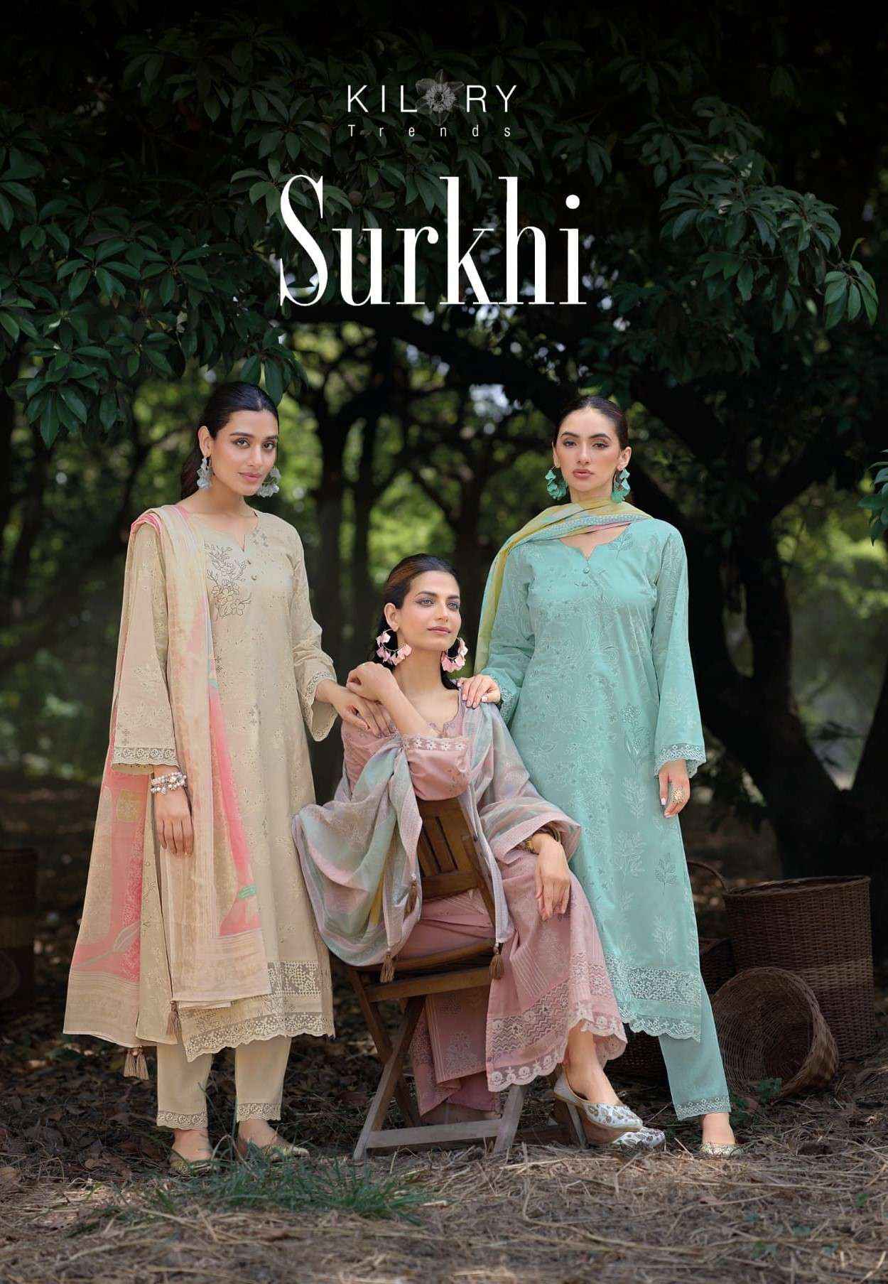 Kilory Surkhi Exclusive Fancy Cotton Dress Material _ Wholesale Factory Rate ( 6 Pcs Catalog )