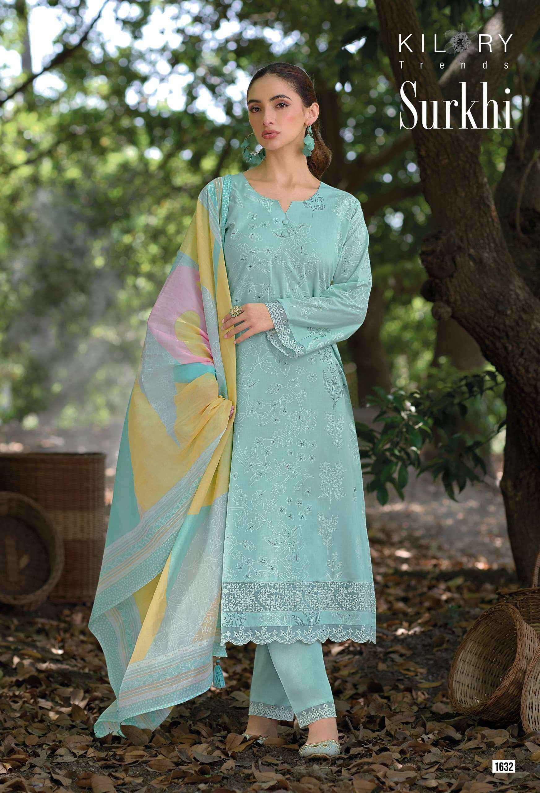 Kilory Surkhi Exclusive Fancy Cotton Dress Material _ Wholesale Factory Rate ( 6 Pcs Catalog )