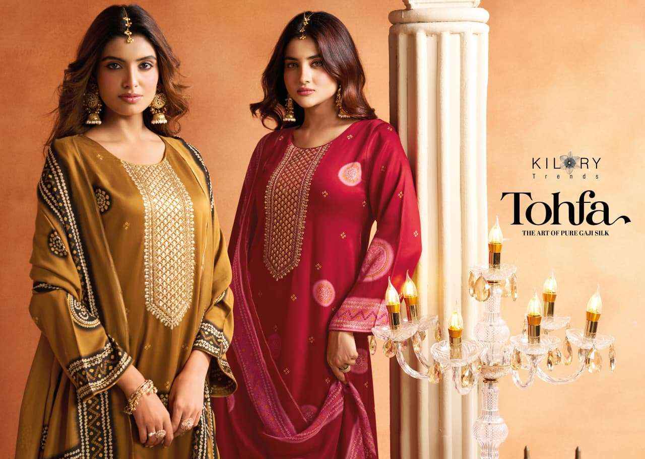Kilory Tohfa Digital Printed Premium Wear ladies Dress Material _ Wholesale Factory Rate ( 4 Pcs Catalog )