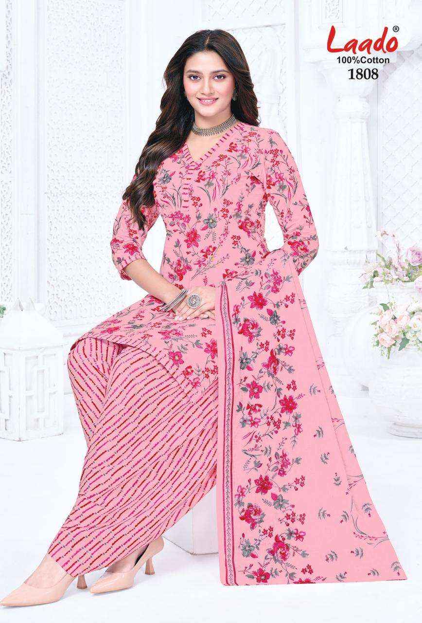 Laado Nadiya Patiyala Vol 18 Printed Cotton Dress Material _ Wholesale Factory Rate ( 12 Pcs Catalog )