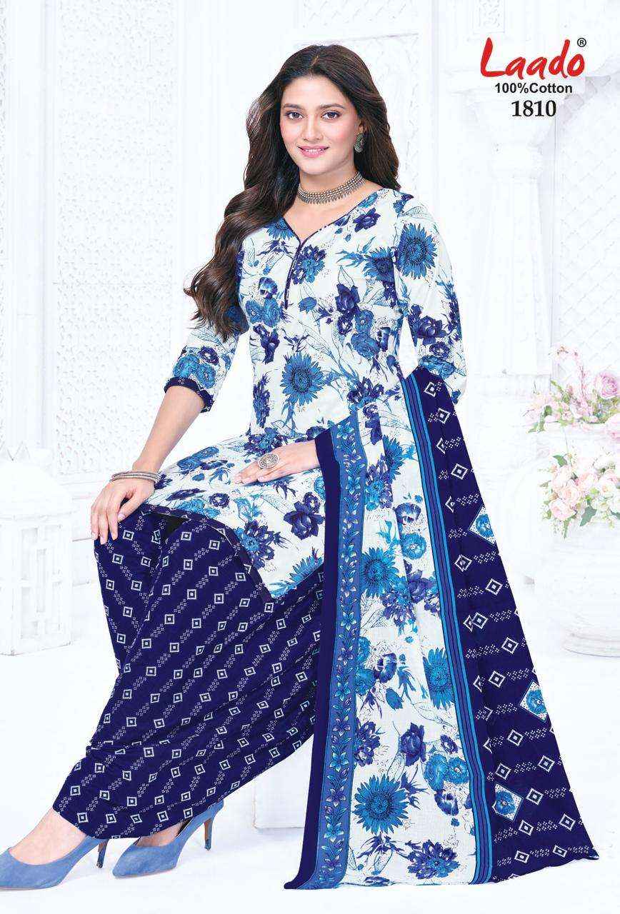 Laado Nadiya Patiyala Vol 18 Printed Cotton Dress Material _ Wholesale Factory Rate ( 12 Pcs Catalog )