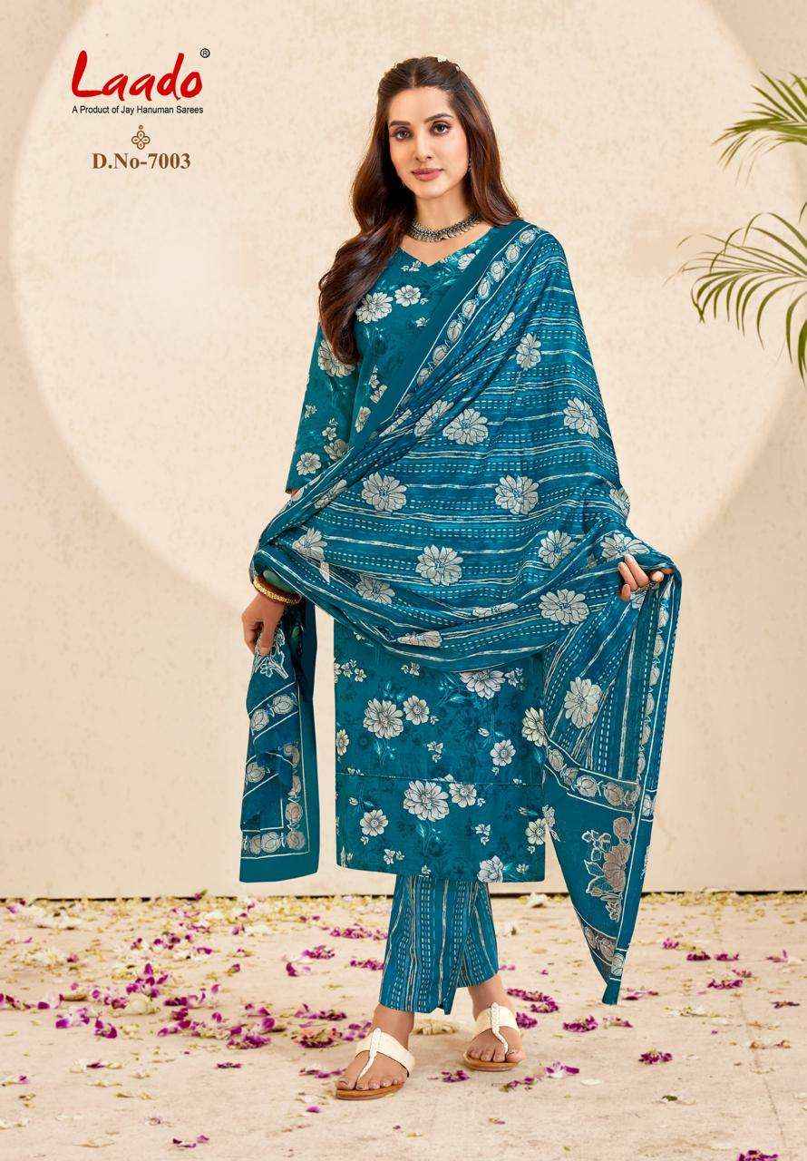 Laado Nargis Vol 7 - Pure Cotton Readymade Suits - Surat Wholesale Market ( 10 Pcs Catalog )