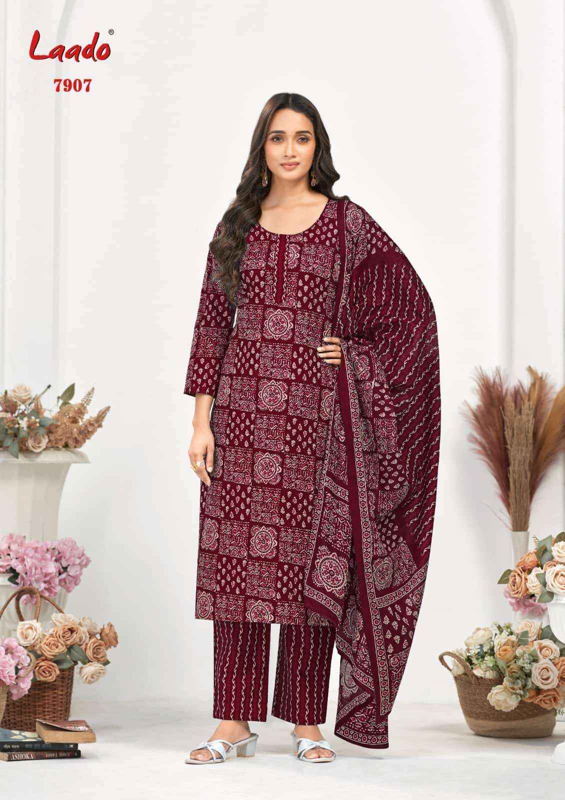 Laado Vol 79 Pure Cotton Dress Material Collection _ Wholesale Factory Rate ( 10 Pcs Catalog )