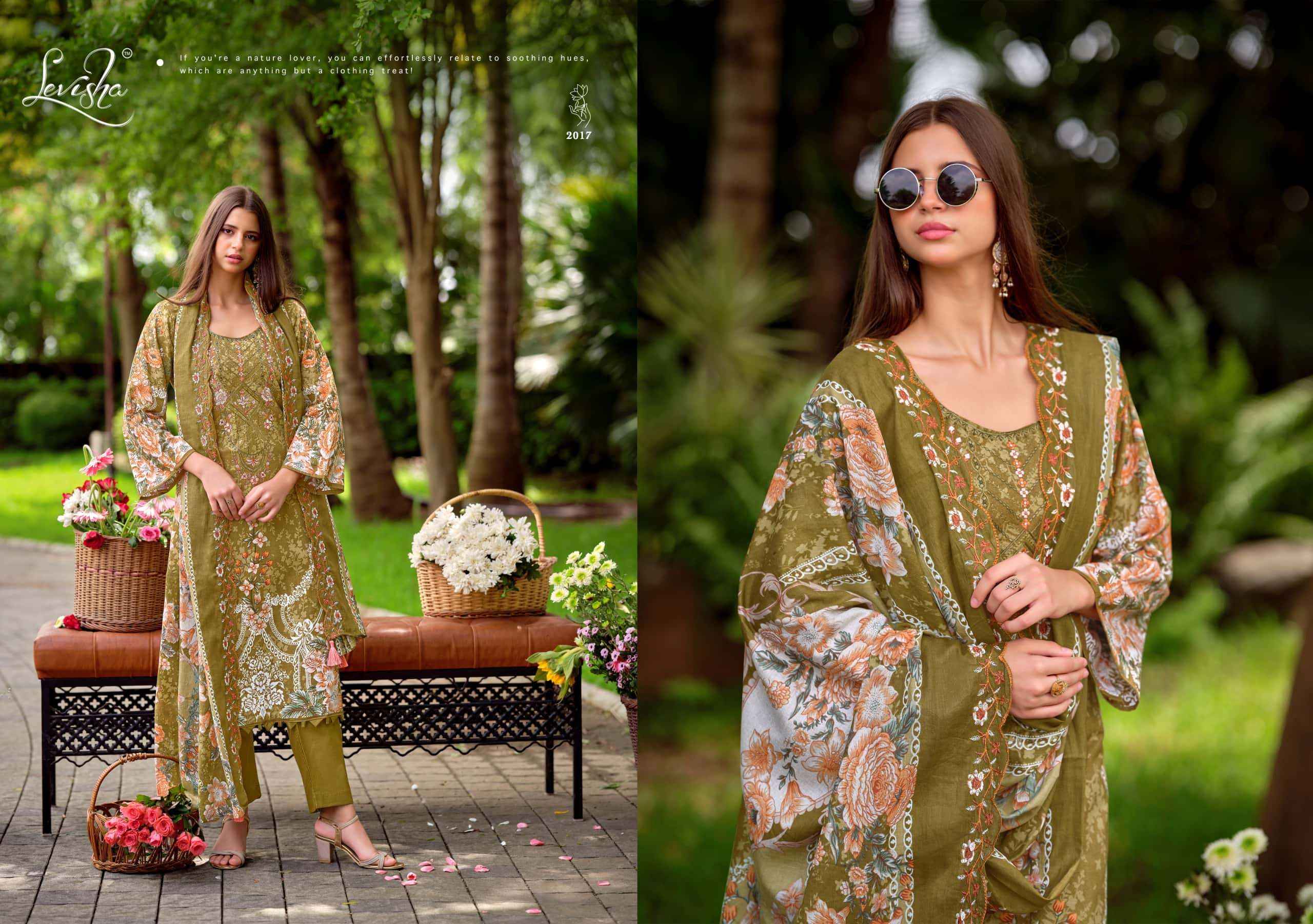 Levisha Mashakali Vol 2 Pakistani Style Cotton Dress Material _ Wholesale Factory Rate ( 8 Pcs catalog )
