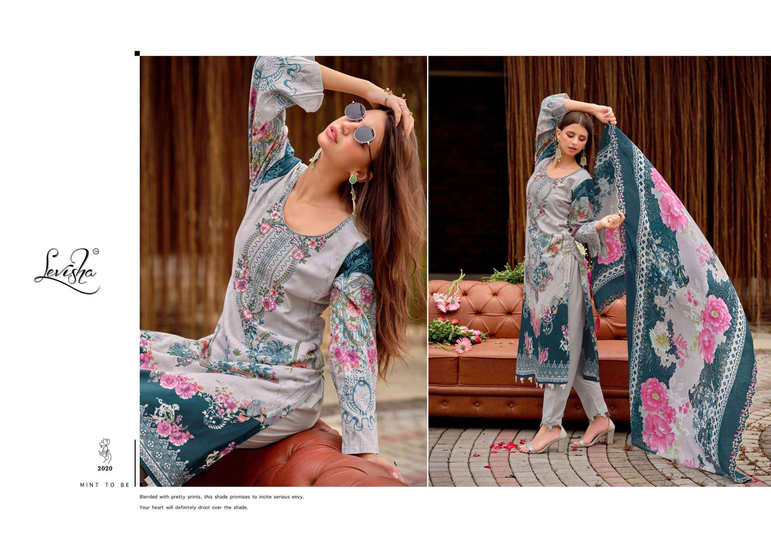 Levisha Mashakali Vol 2 Pakistani Style Cotton Dress Material _ Wholesale Factory Rate ( 8 Pcs catalog )