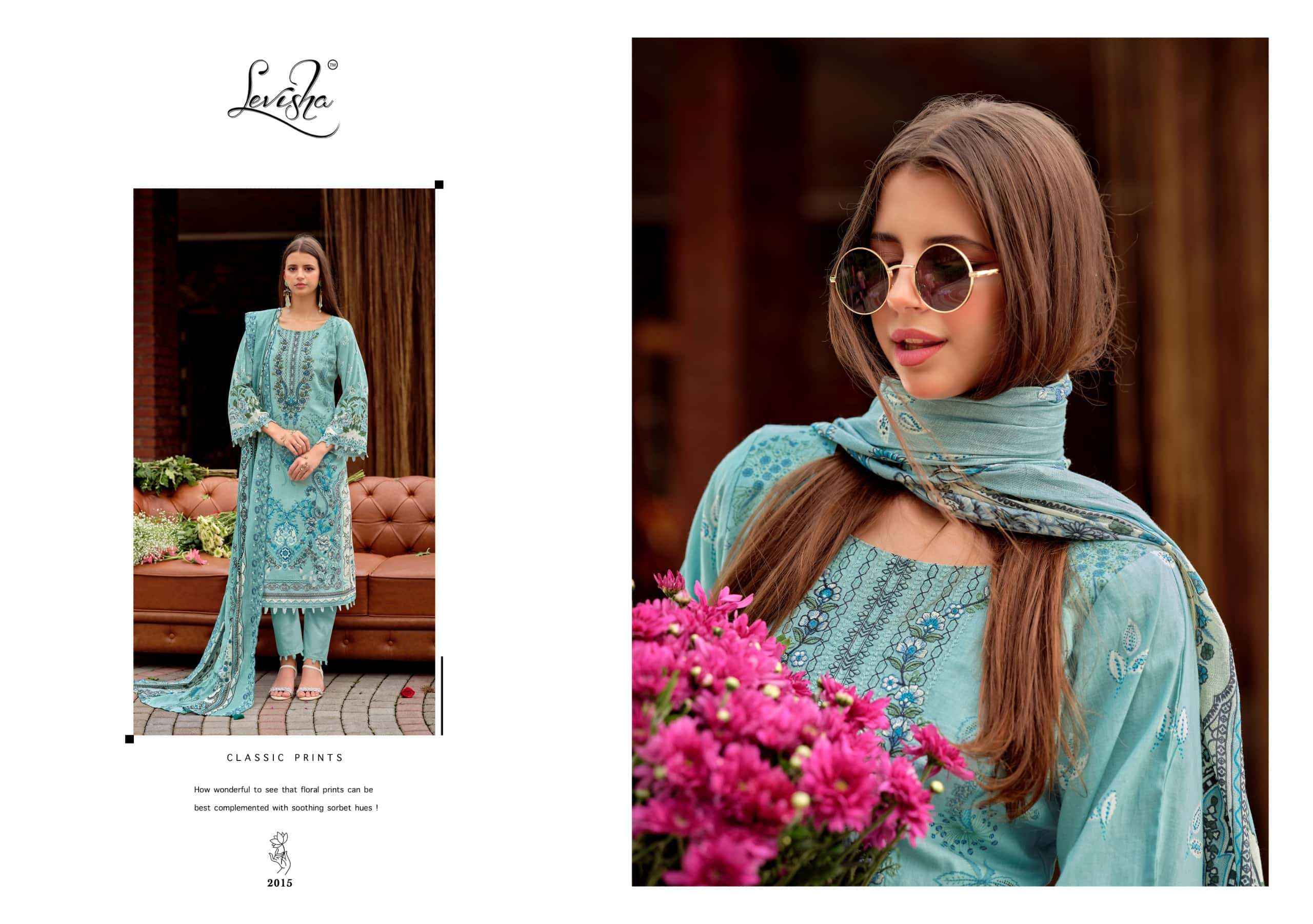 Levisha Mashakali Vol 2 Pakistani Style Cotton Dress Material _ Wholesale Factory Rate ( 8 Pcs catalog )