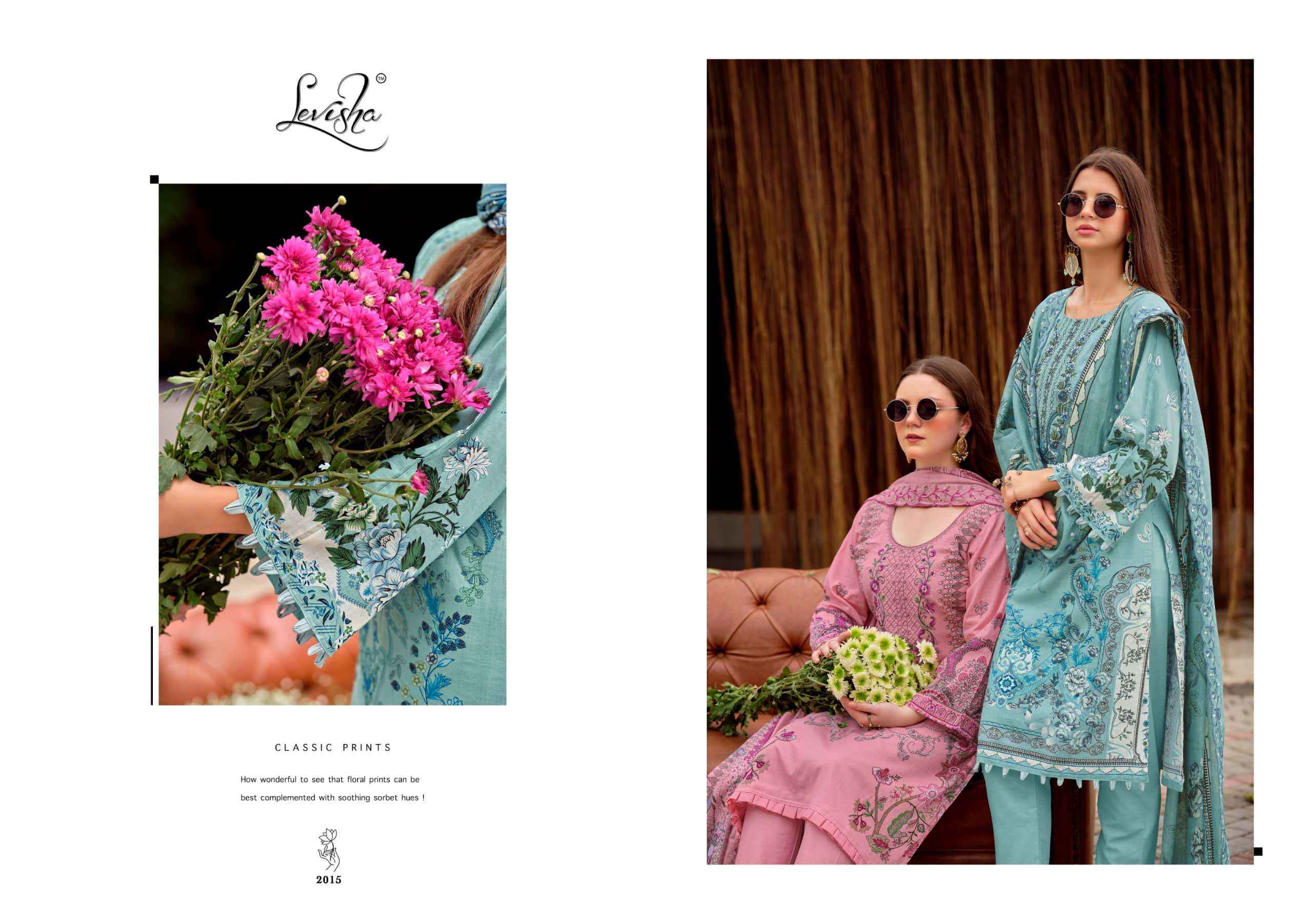 Levisha Mashakali Vol 2 Pakistani Style Cotton Dress Material _ Wholesale Factory Rate ( 8 Pcs catalog )