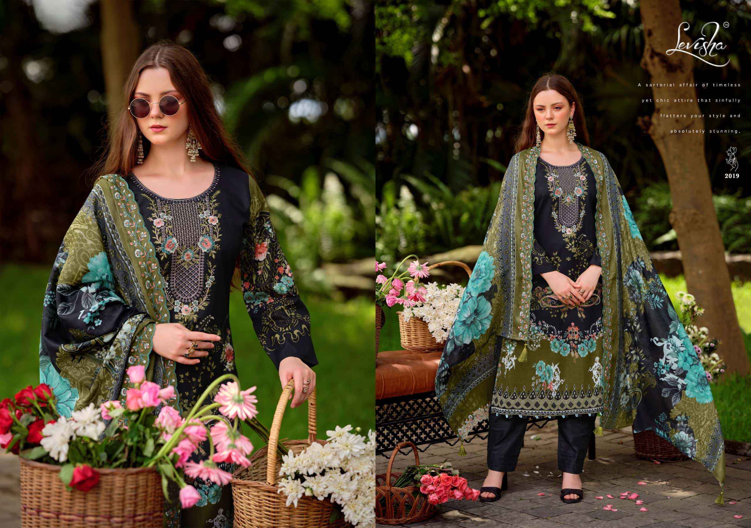 Levisha Mashakali Vol 2 Pakistani Style Cotton Dress Material _ Wholesale Factory Rate ( 8 Pcs catalog )