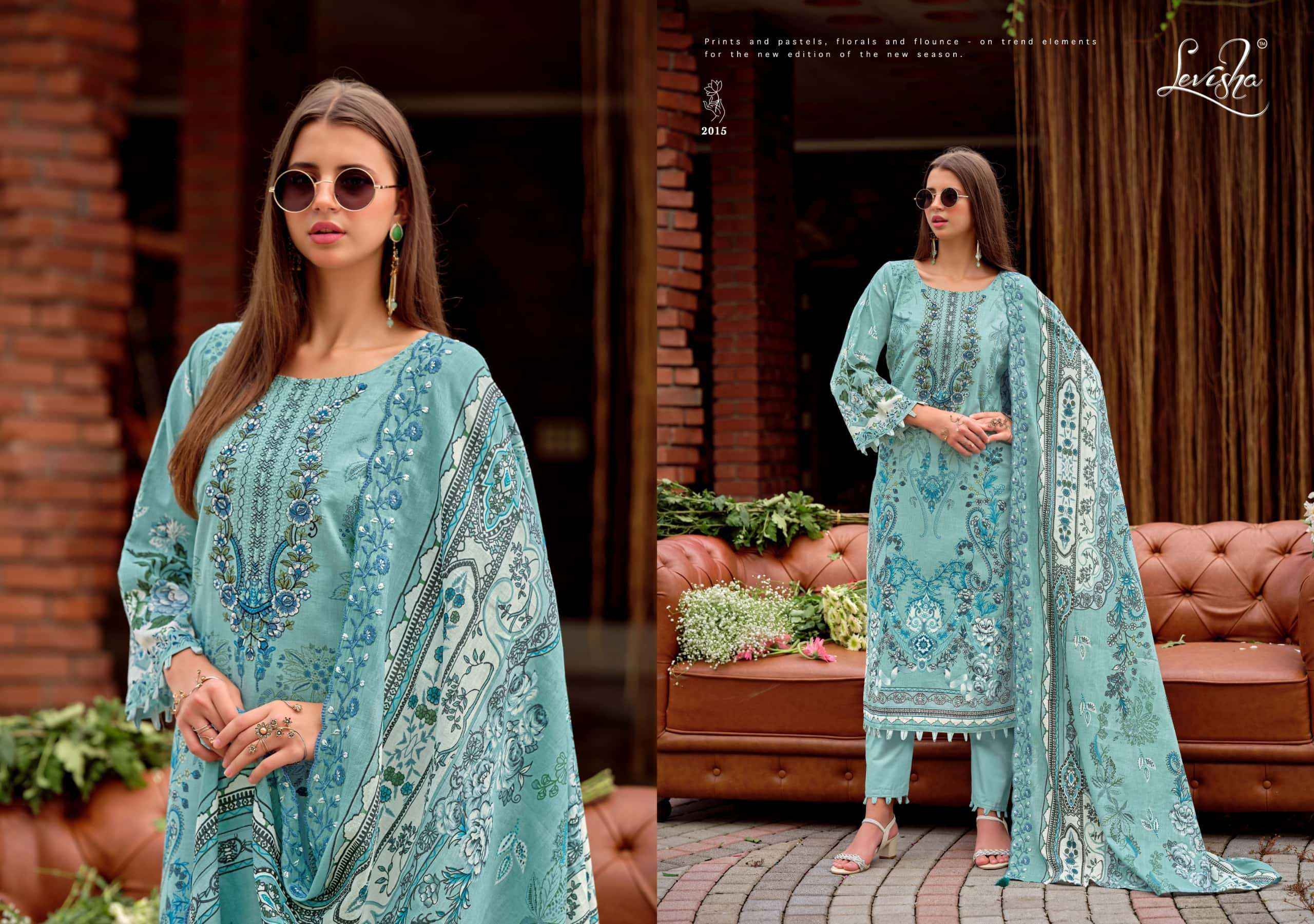 Levisha Mashakali Vol 2 Pakistani Style Cotton Dress Material _ Wholesale Factory Rate ( 8 Pcs catalog )