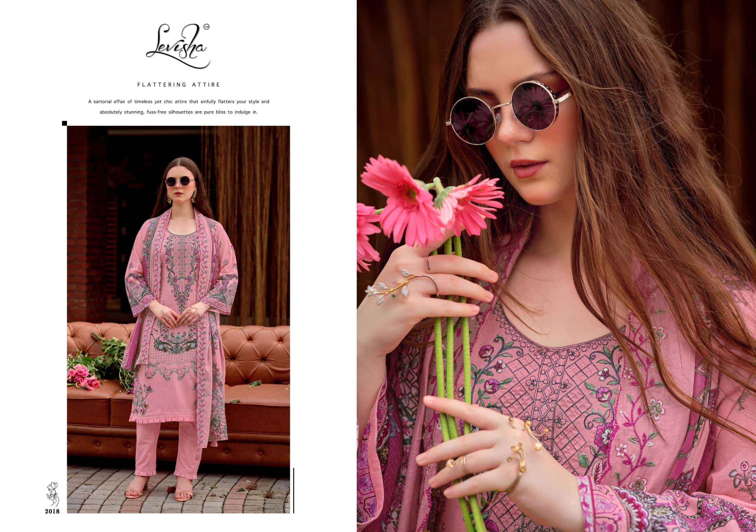 Levisha Mashakali Vol 2 Pakistani Style Cotton Dress Material _ Wholesale Factory Rate ( 8 Pcs catalog )