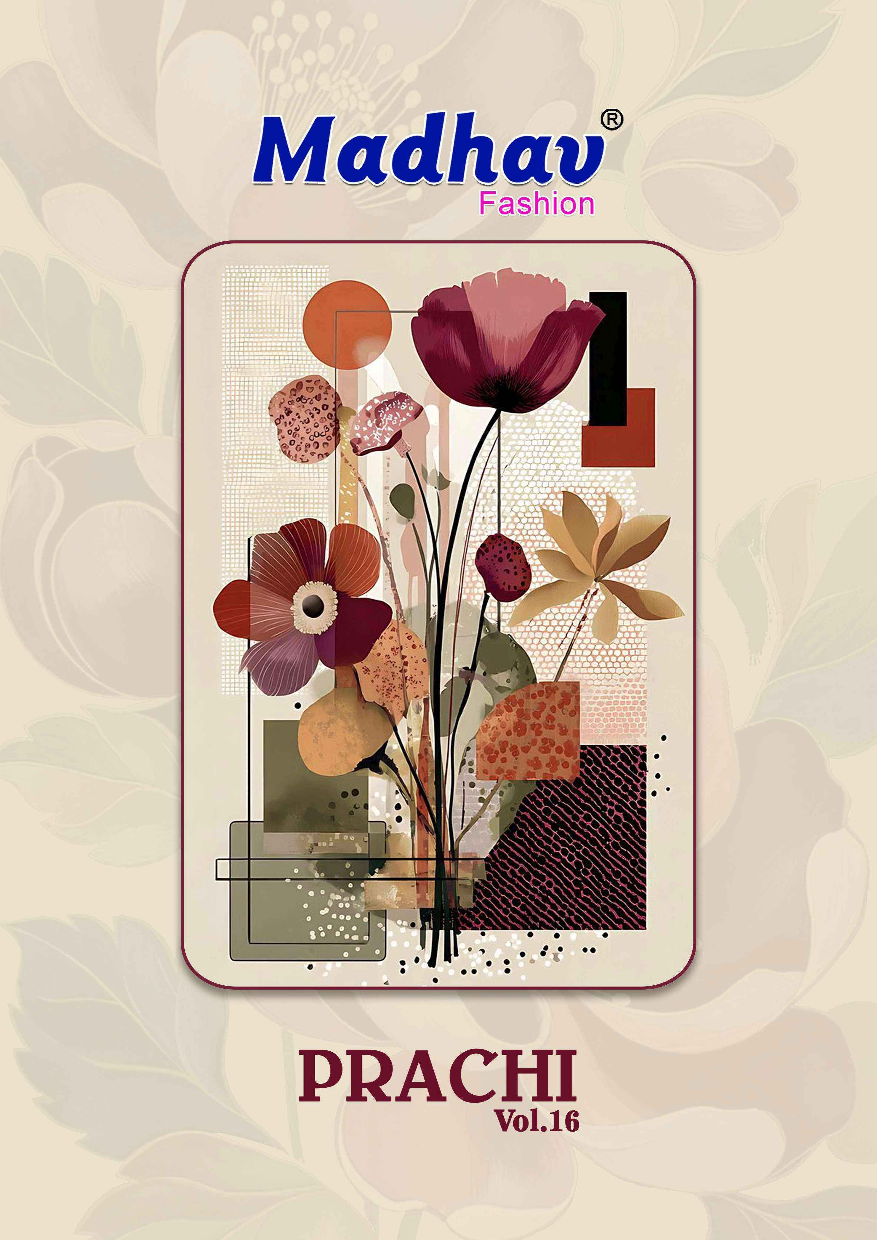 Madhav Fashion Prachi Vol 16 Wholesale | Wholesale Textile Market ( 10 Pcs Catalogue )