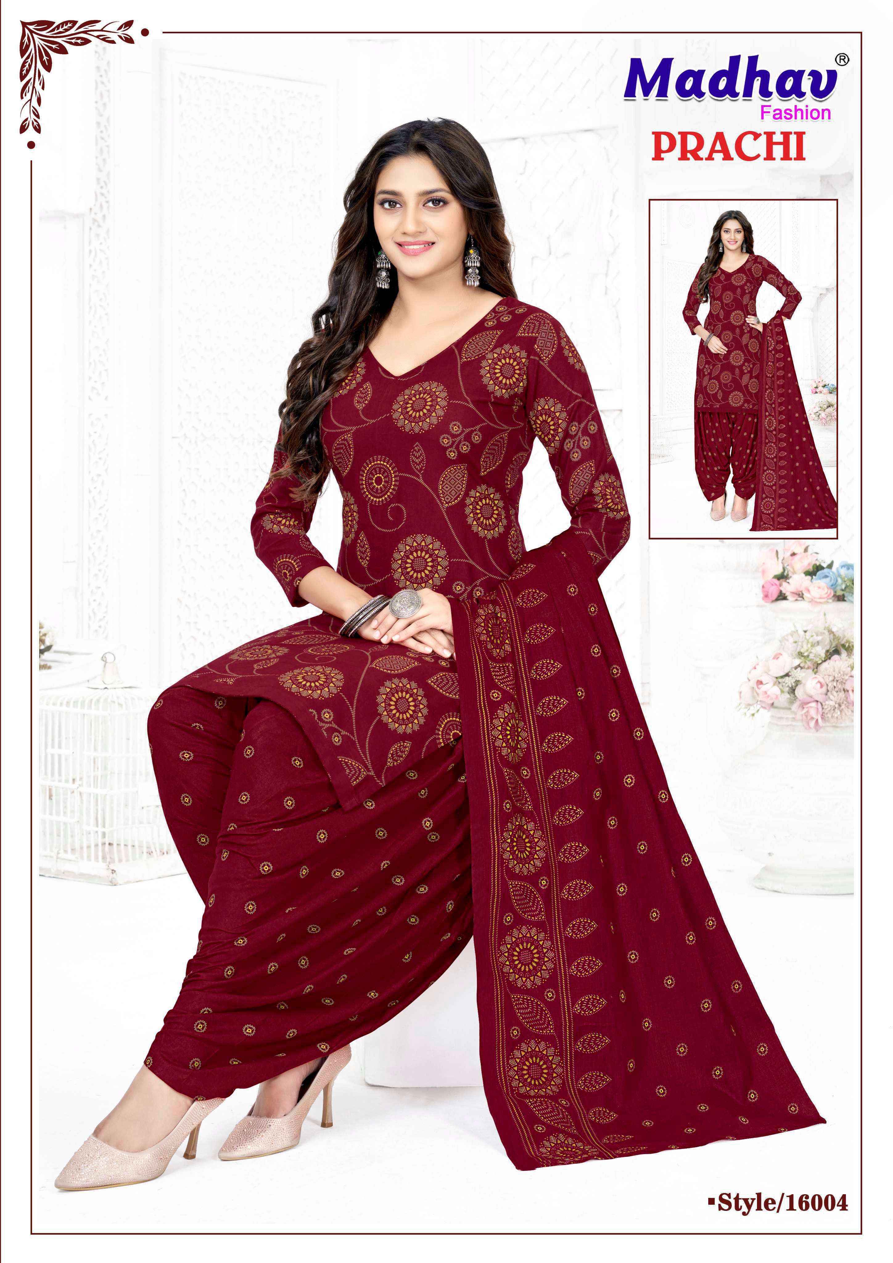 Madhav Fashion Prachi Vol 16 Wholesale | Wholesale Textile Market ( 10 Pcs Catalogue )