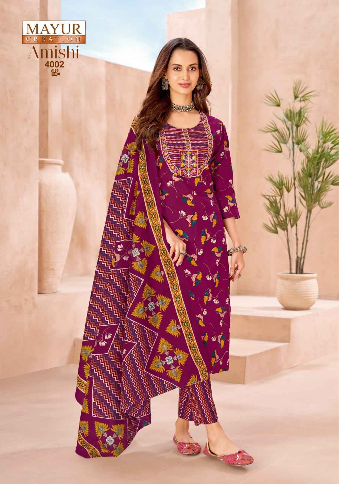 Mayur Creation Amishi Vol 4 Pure Readymade Suits | factory direct wholesale clothing india online ( 10 pcs Catalogue )