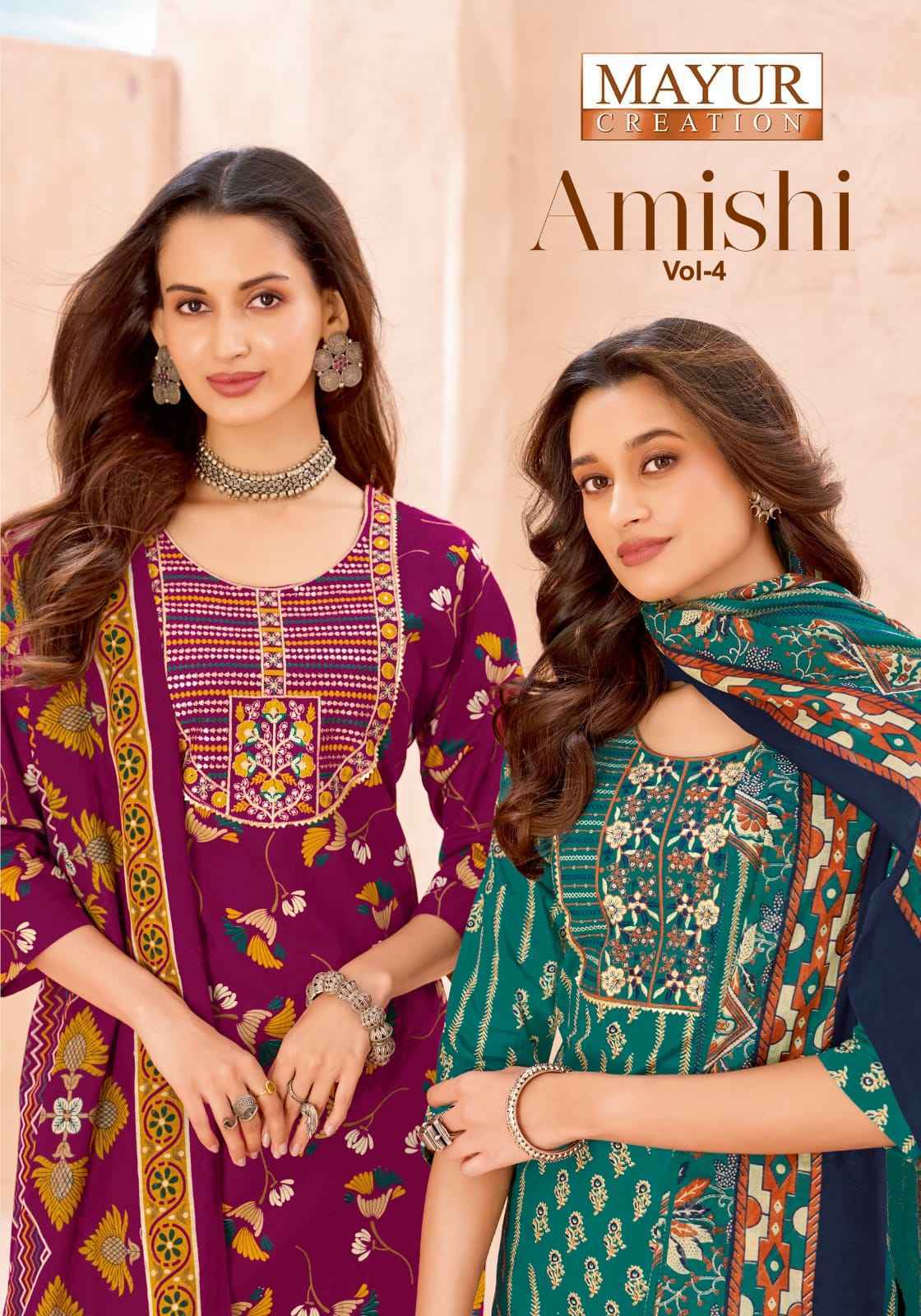 Mayur Creation Amishi Vol 4 Pure Readymade Suits | factory direct wholesale clothing india online ( 10 pcs Catalogue )