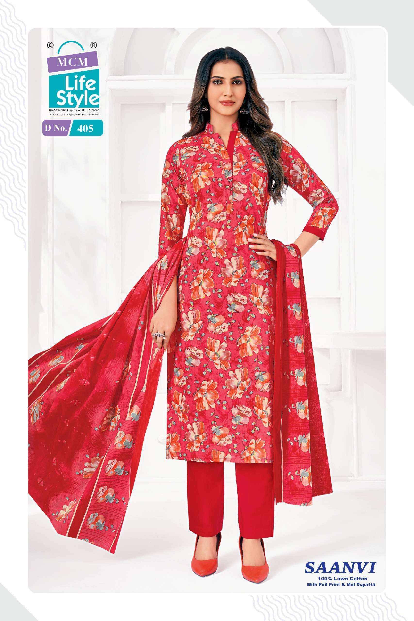 MCM Lifestyle Saanvi Vol 4 Lawn Cotton Dress Material (10 Pcs Catalog) | Surat Wholesale Price