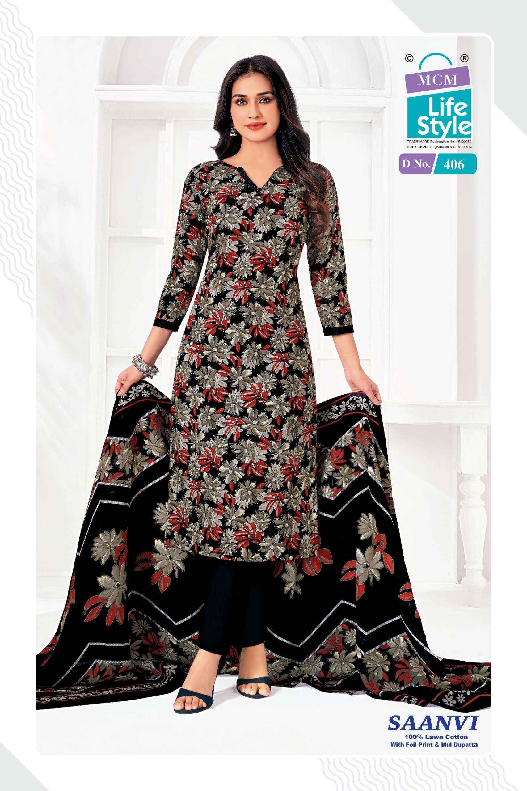 MCM Lifestyle Saanvi Vol 4 Lawn Cotton Dress Material (10 Pcs Catalog) | Surat Wholesale Price
