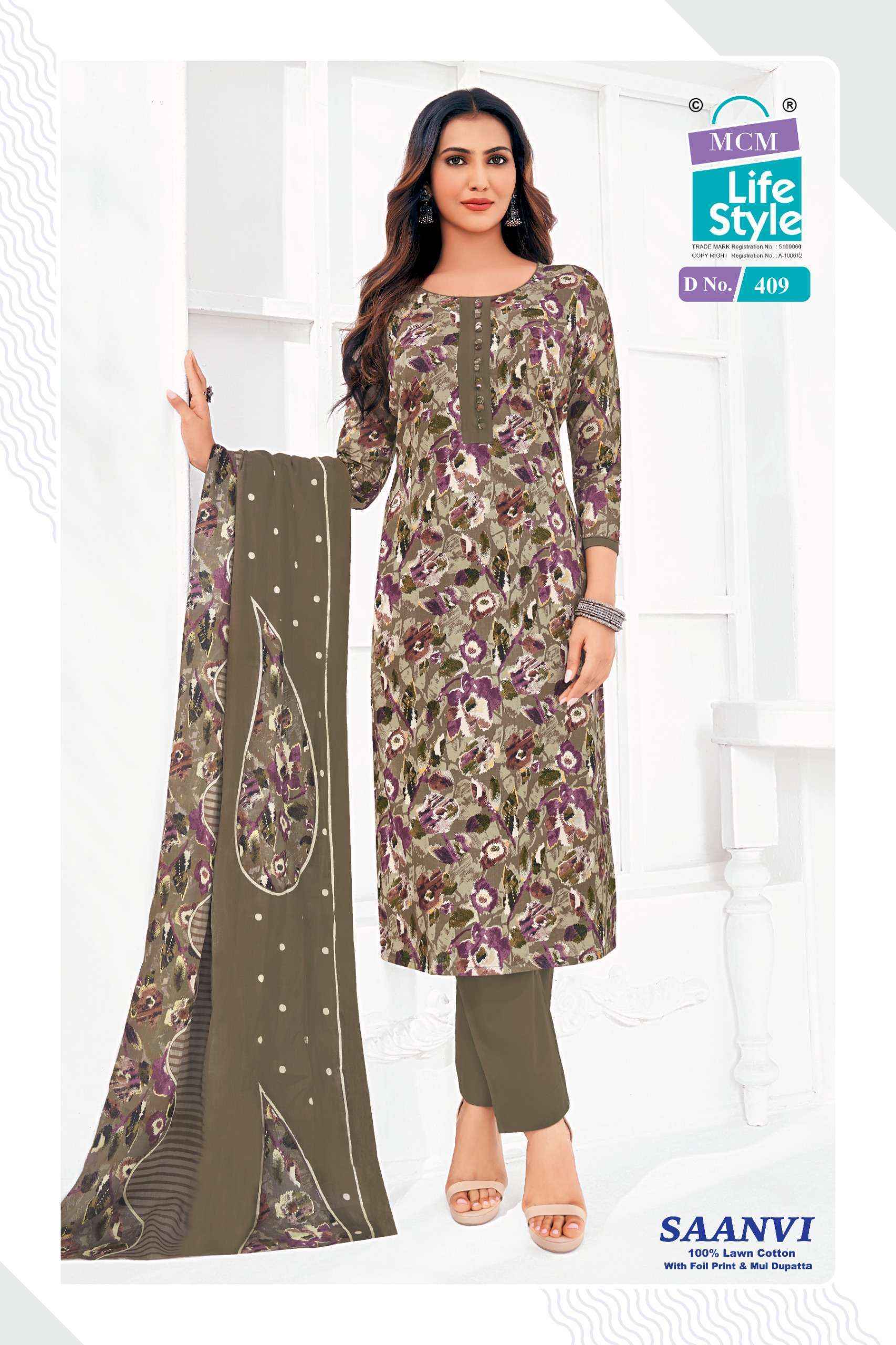 MCM Lifestyle Saanvi Vol 4 Lawn Cotton Dress Material (10 Pcs Catalog) | Surat Wholesale Price