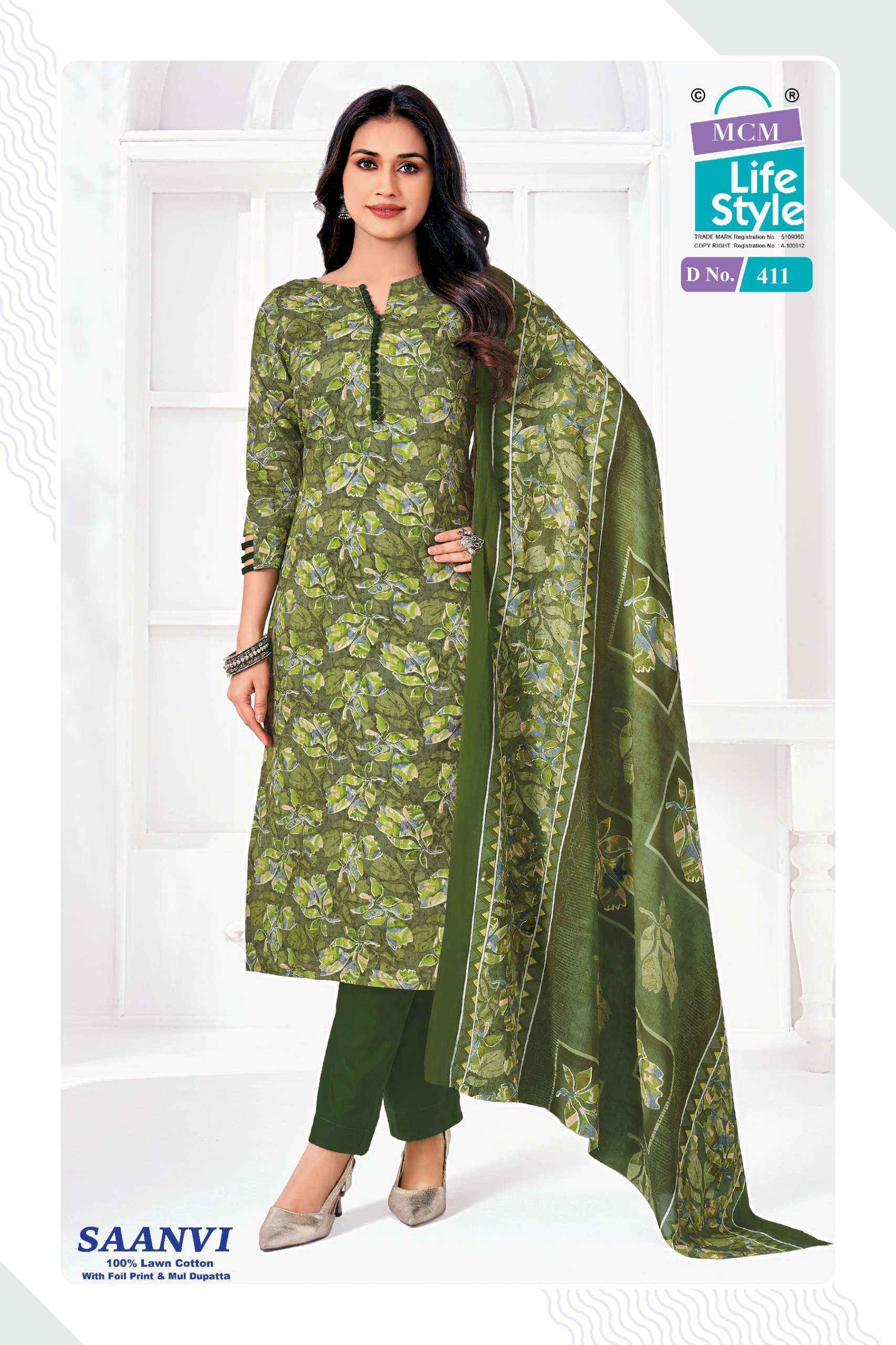 MCM Lifestyle Saanvi Vol 4 Lawn Cotton Dress Material (10 Pcs Catalog) | Surat Wholesale Price