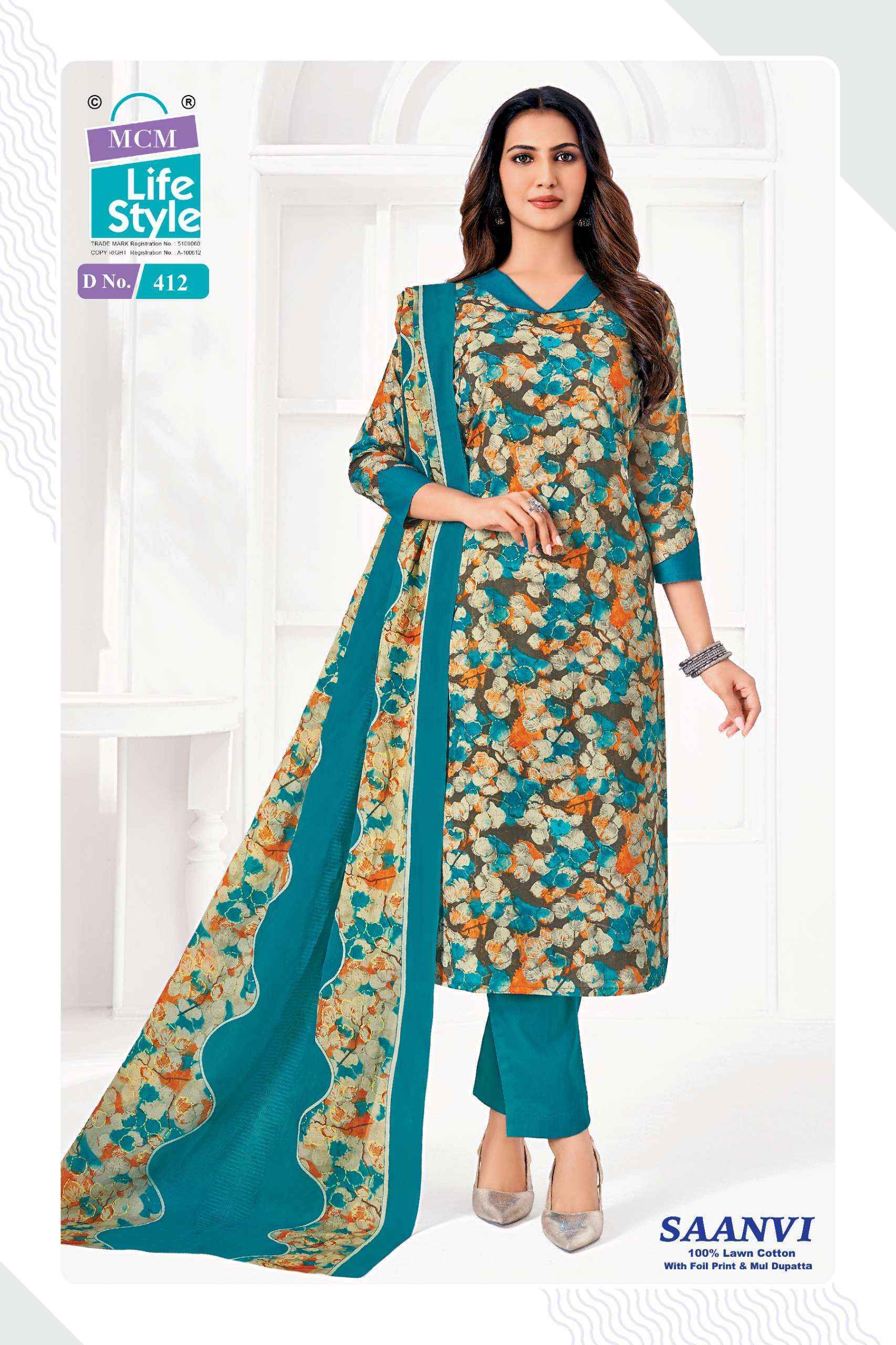 MCM Lifestyle Saanvi Vol 4 Lawn Cotton Dress Material (10 Pcs Catalog) | Surat Wholesale Price