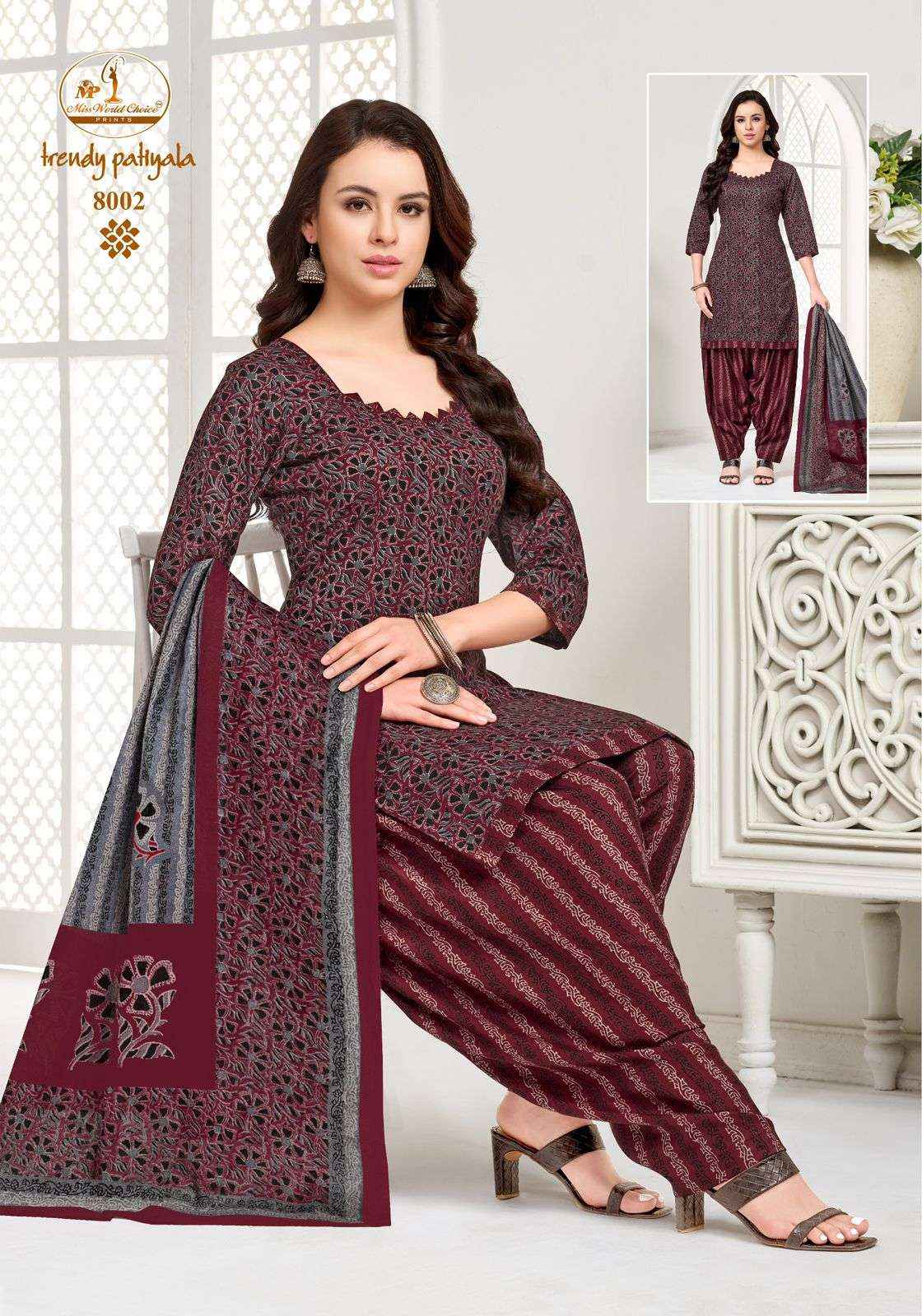 Miss World Choice Trendy Patiyala Vol 8 Readymade Patiyala Suits ( 10 Pcs Catalog )