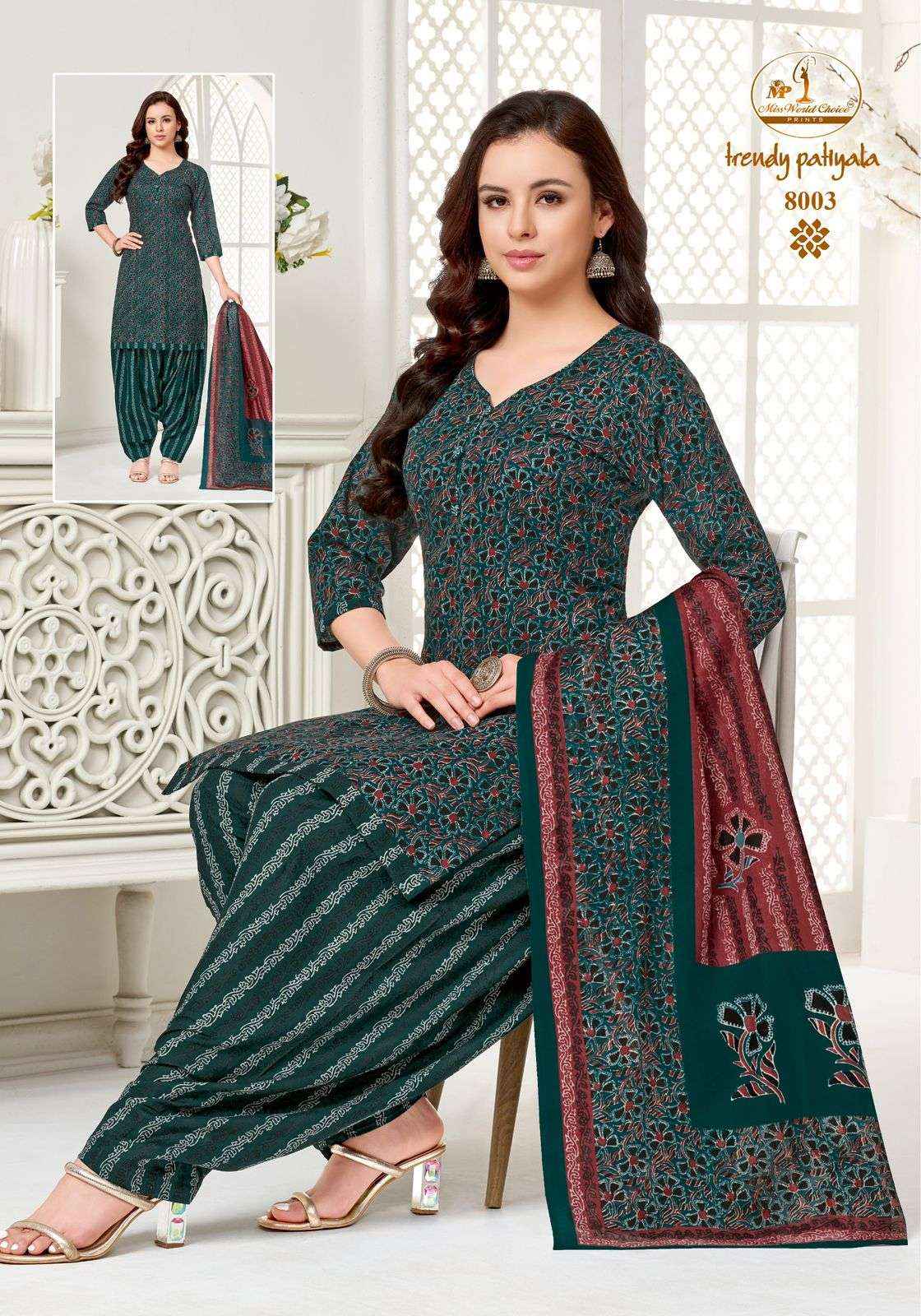 Miss World Choice Trendy Patiyala Vol 8 Readymade Patiyala Suits ( 10 Pcs Catalog )