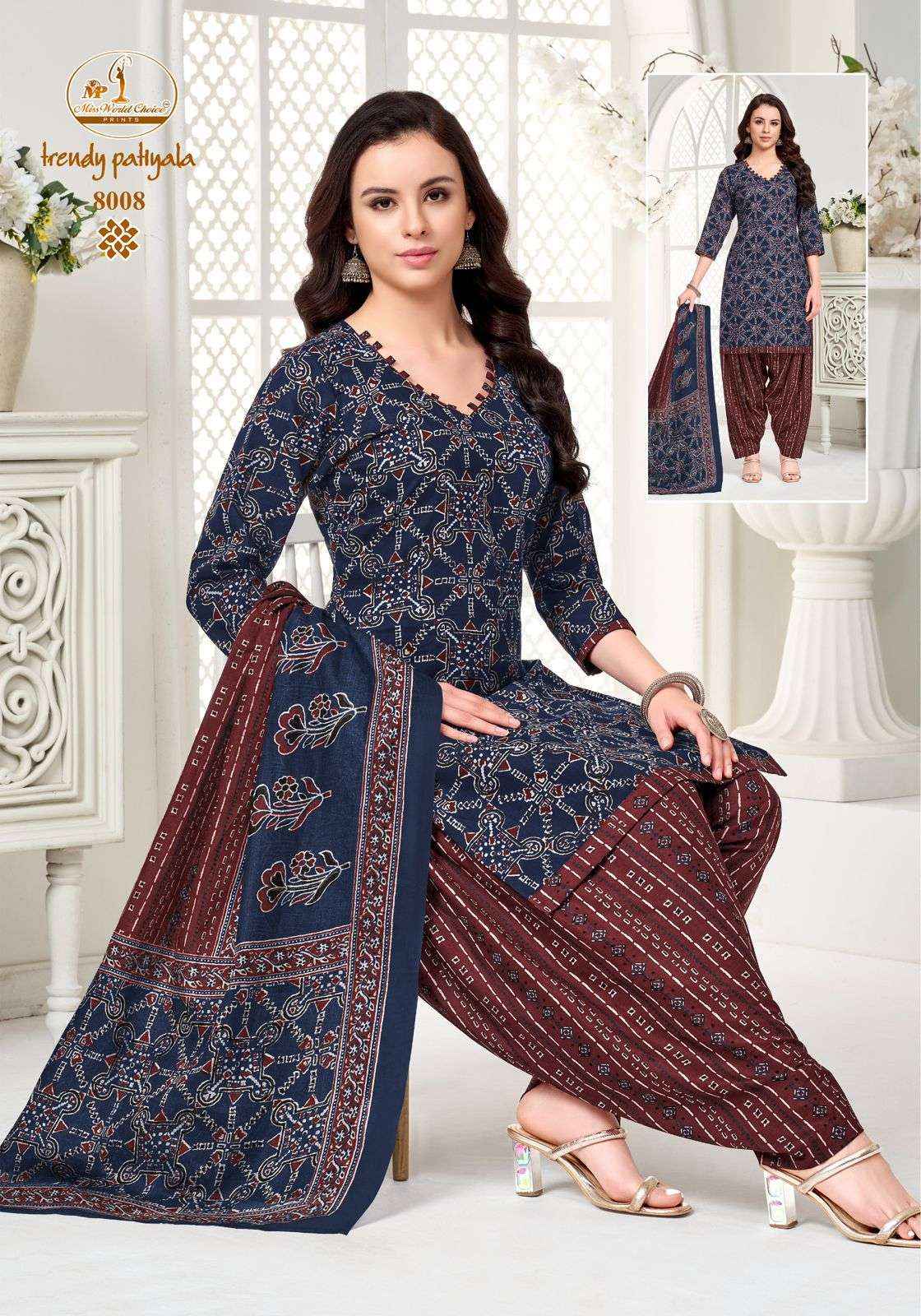Miss World Choice Trendy Patiyala Vol 8 Readymade Patiyala Suits ( 10 Pcs Catalog )