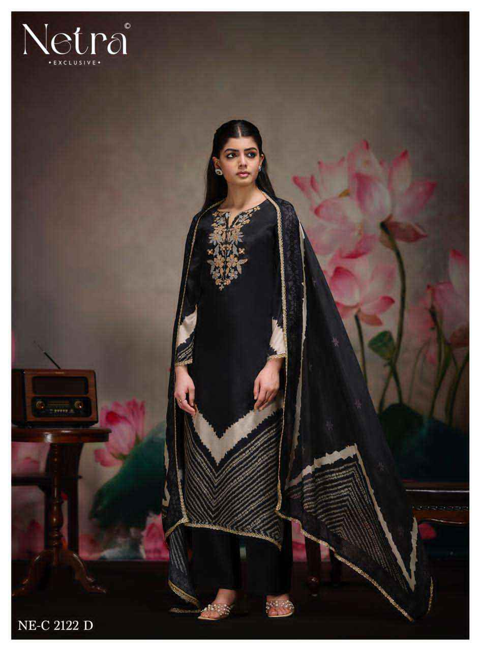 Netra Mahek Premium Designs Muslin Dress Material _ Wholesale Factory Rate ( 6 Pcs Catalog )