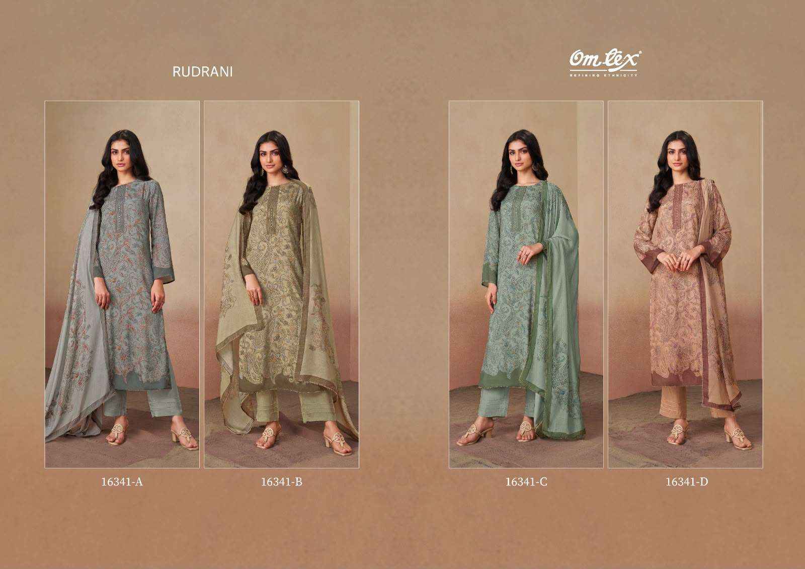Omtex Rudrani Digital Printed Muslin Dress Material _ Wholesale Factory Price ( 4 Pcs Catalog )