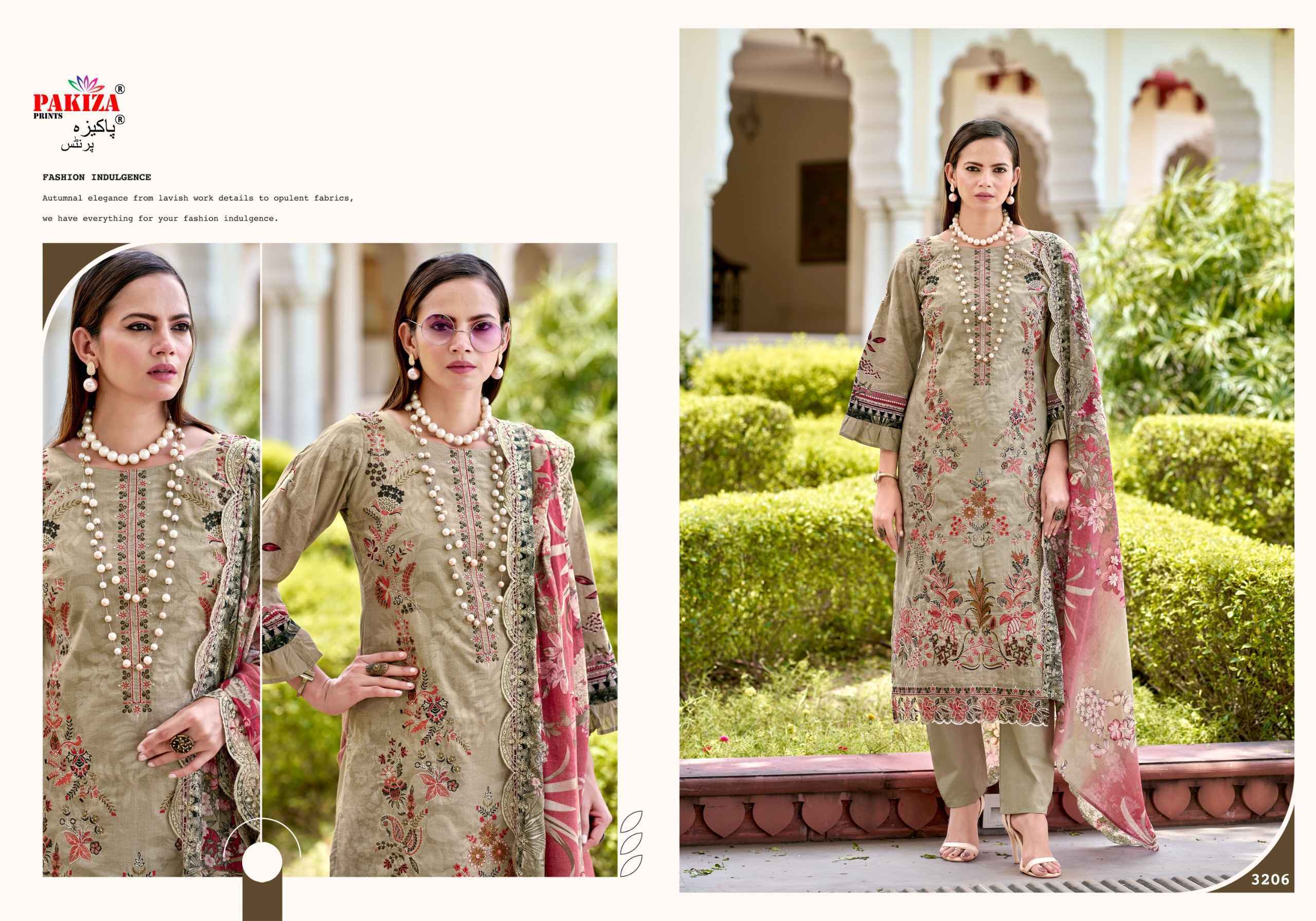 Pakiza Prints Farah Vol 32 Lawn Dress Material _ Wholesale Factory Rate ( 10 Pcs Catalog )