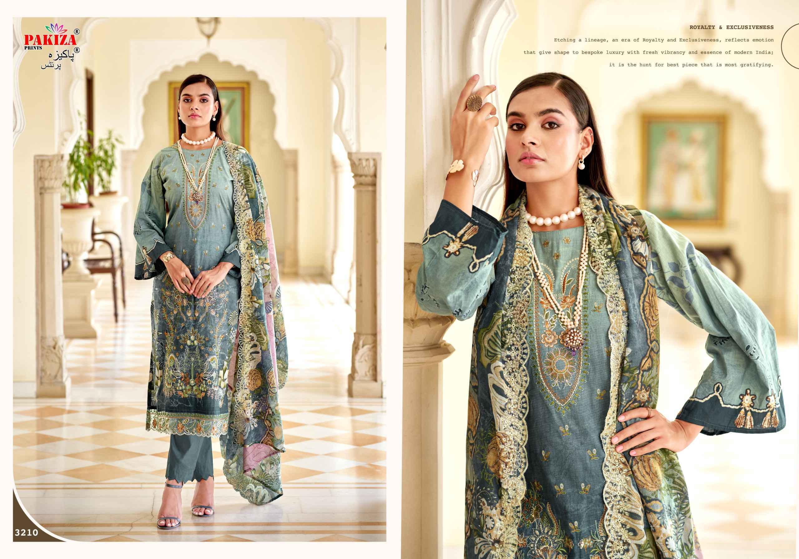 Pakiza Prints Farah Vol 32 Lawn Dress Material _ Wholesale Factory Rate ( 10 Pcs Catalog )