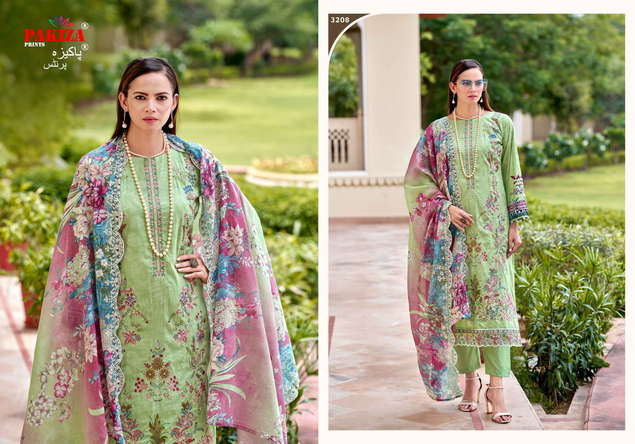 Pakiza Prints Farah Vol 32 Lawn Dress Material _ Wholesale Factory Rate ( 10 Pcs Catalog )