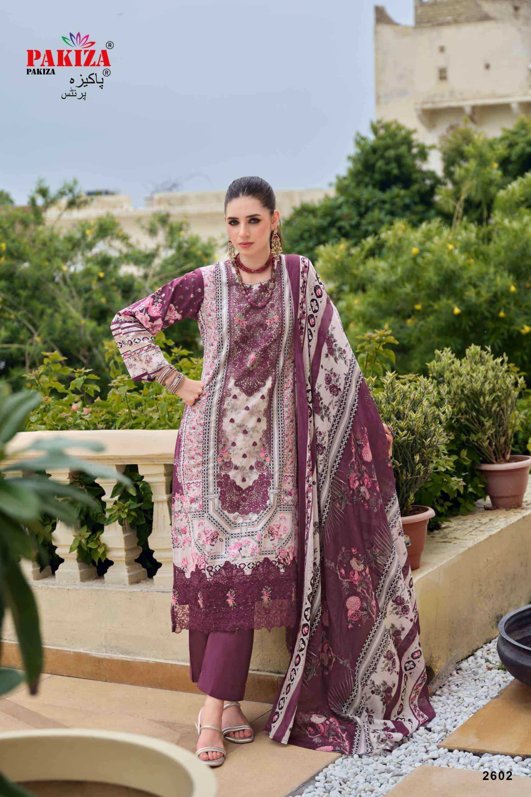 Pakiza Prints Gulnawaz Vol 26 Premium Wear Ladies Dress Material _ Wholesale Factory Rate ( 4 Pcs Catalog )